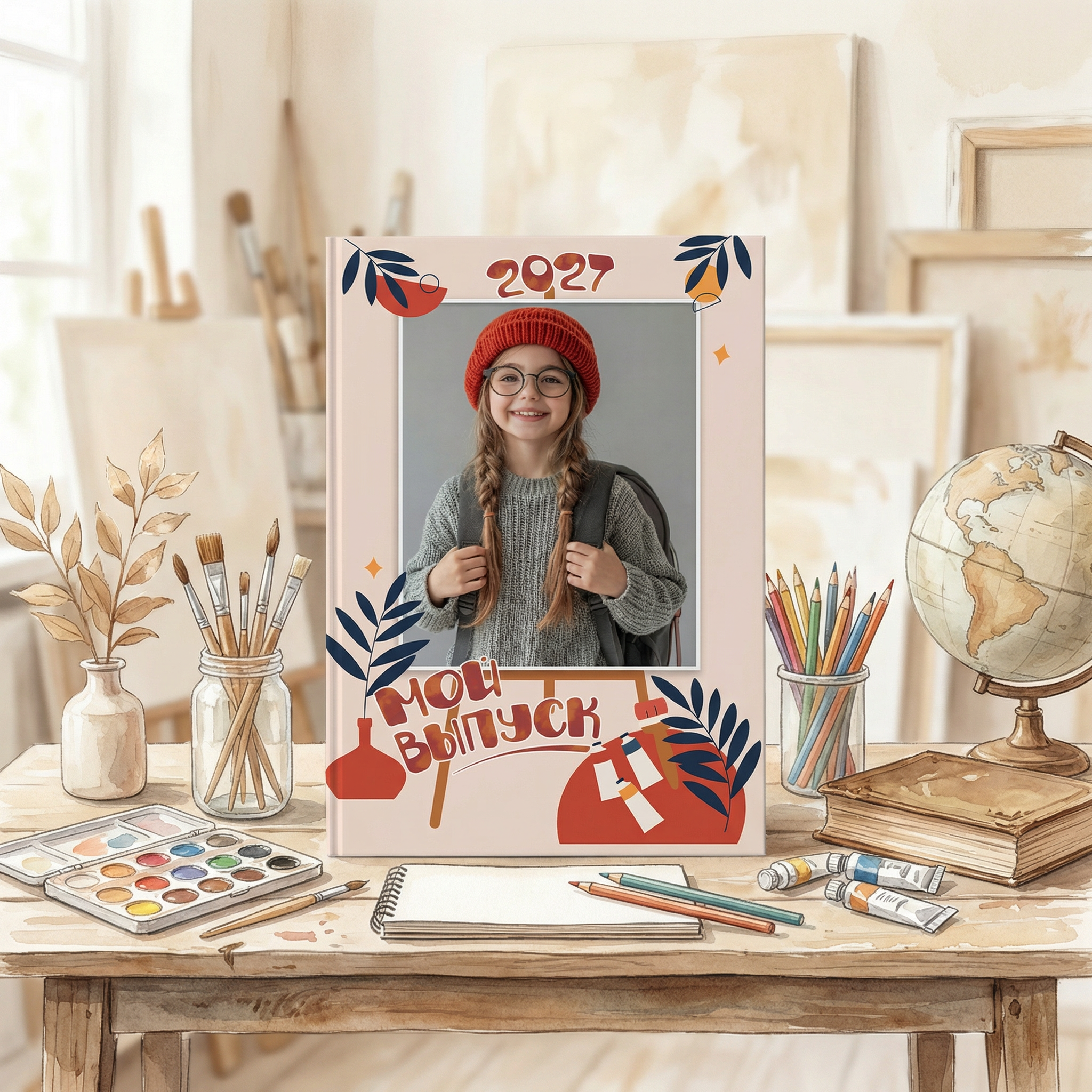 035 Paint. Дизайны, psd шаблоны школьных и выпускных альбомов и обложек