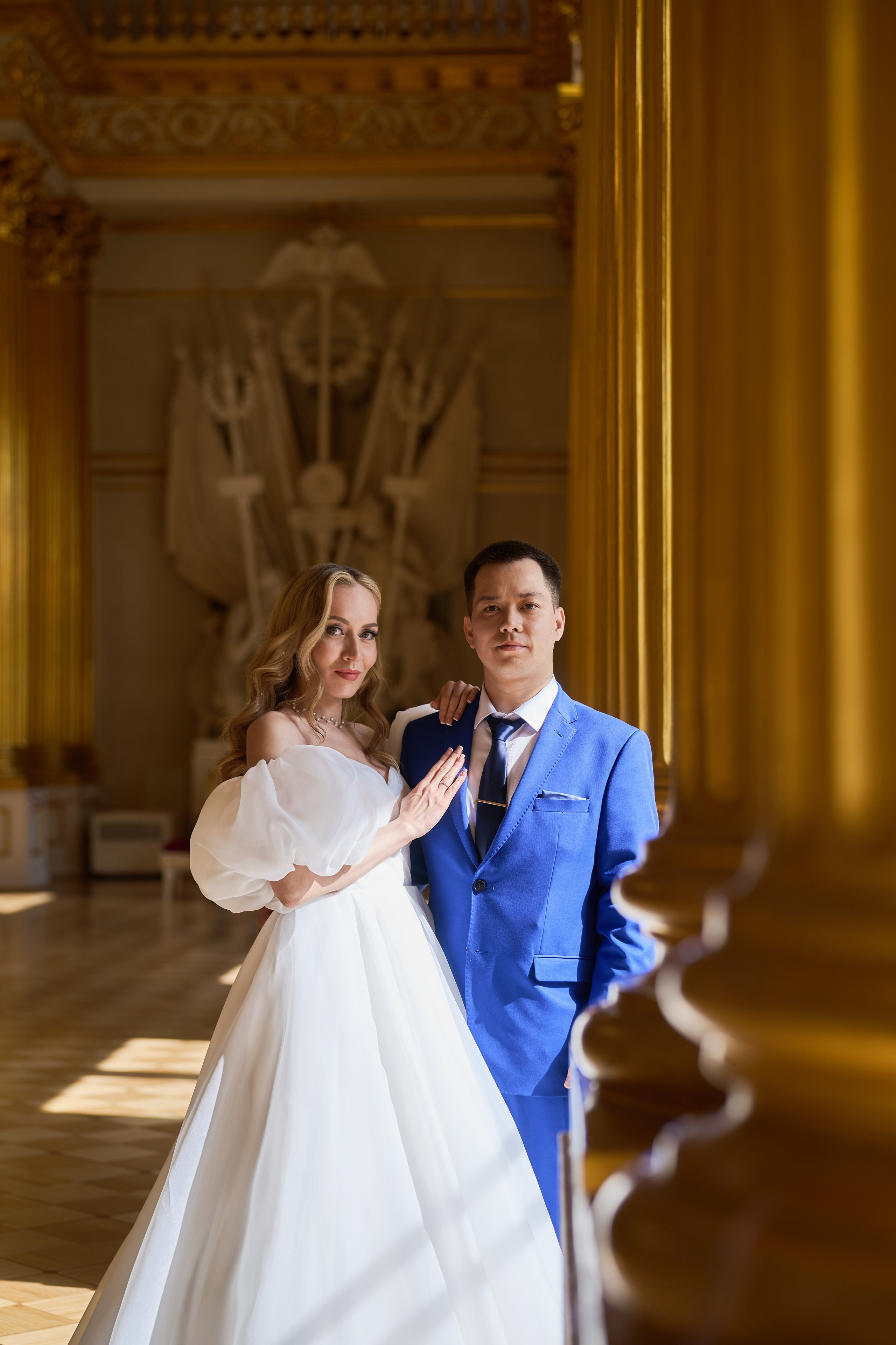 Свадебная фотосессия для пары в Эрмитаже – фотограф на свадьбу в Санкт-Петербурге