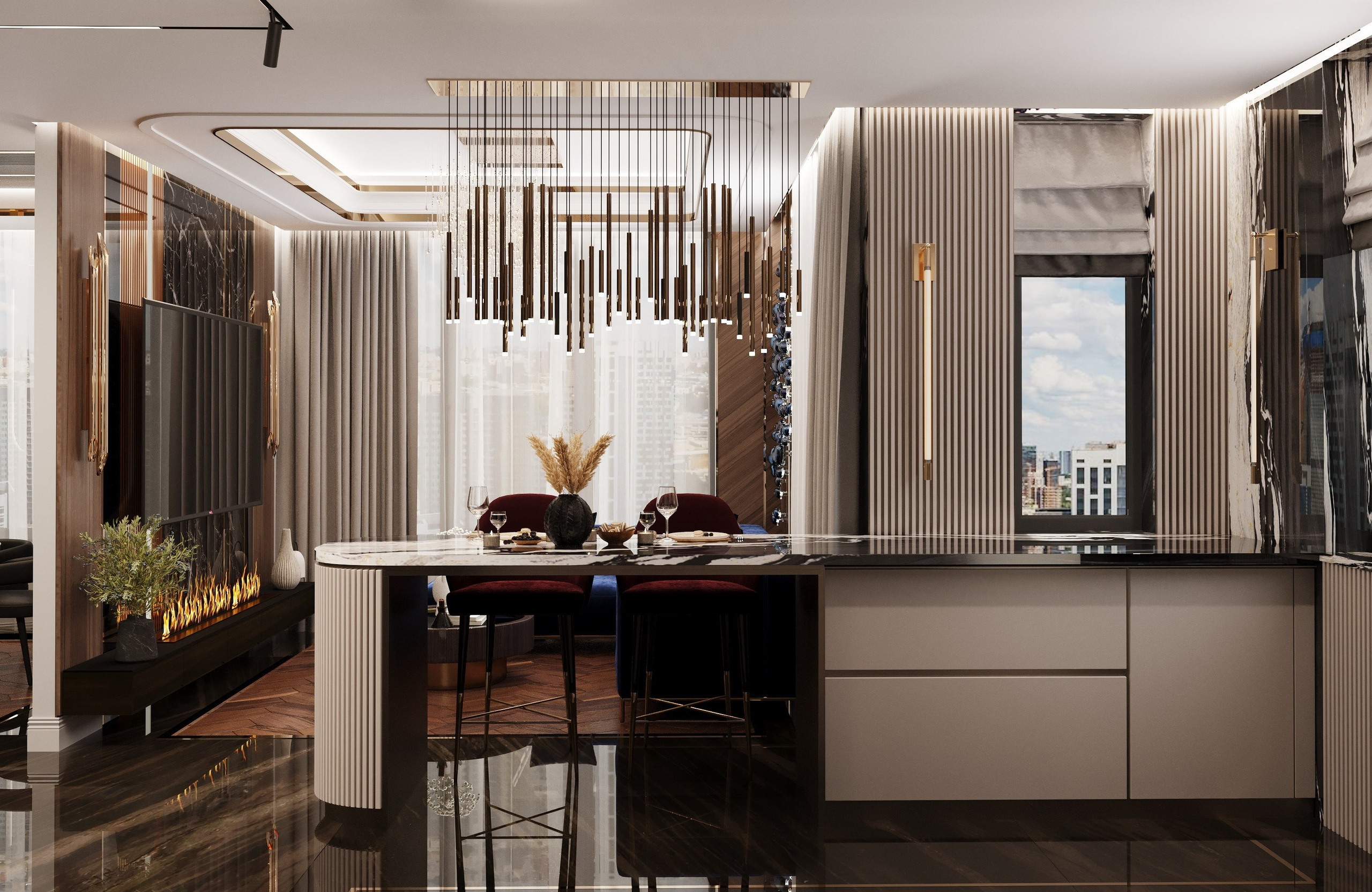 ЖК «ХЕДЛАЙНЕР» г. Москва. Modern Muf студия дизайна интерьера