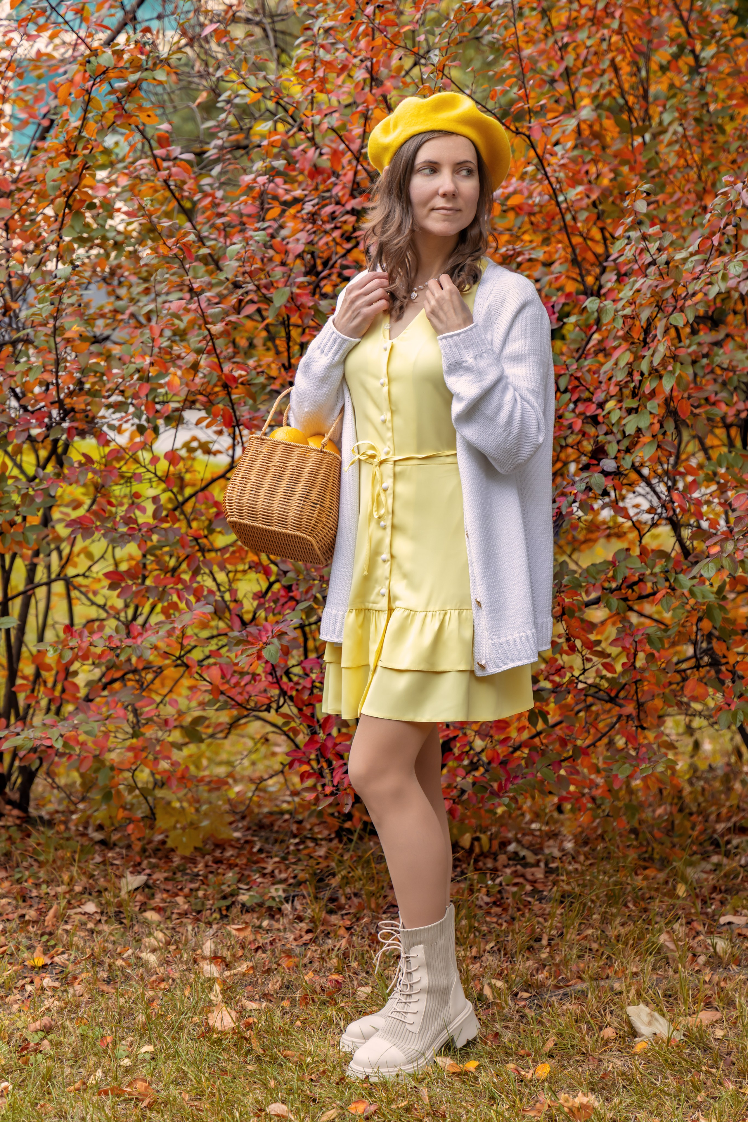 Жёлтая осень и ретро-велосипед. Репортажный, семейный и студийный фотограф в Москве Демин Алексей