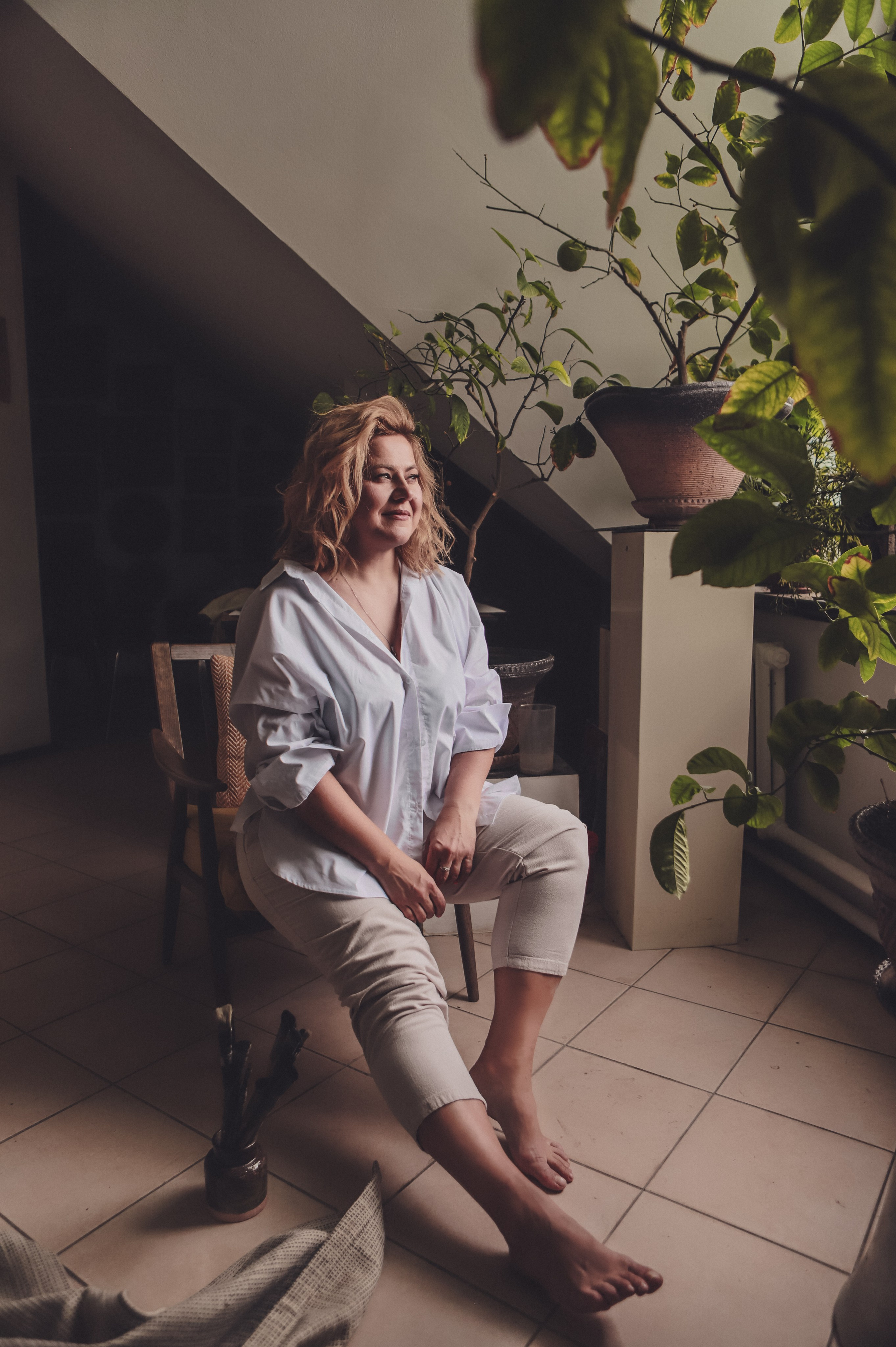 Сольная фотосессия - Ольга в Мастерской художника. Семейный и женский фотограф Кемерово Мария Степ