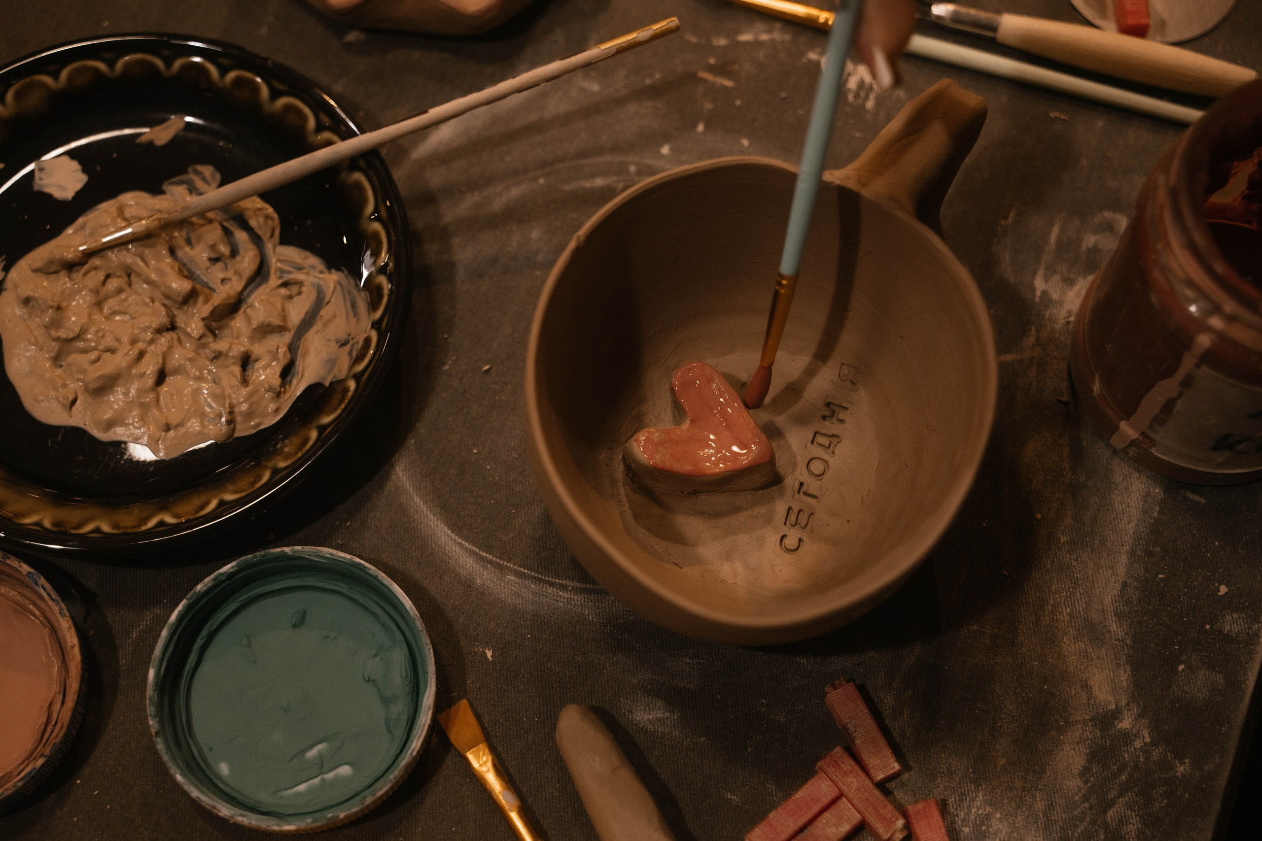 День рождения в гончарной мастерской. Свадебный, семейный фотограф в Рязани Лена Брант