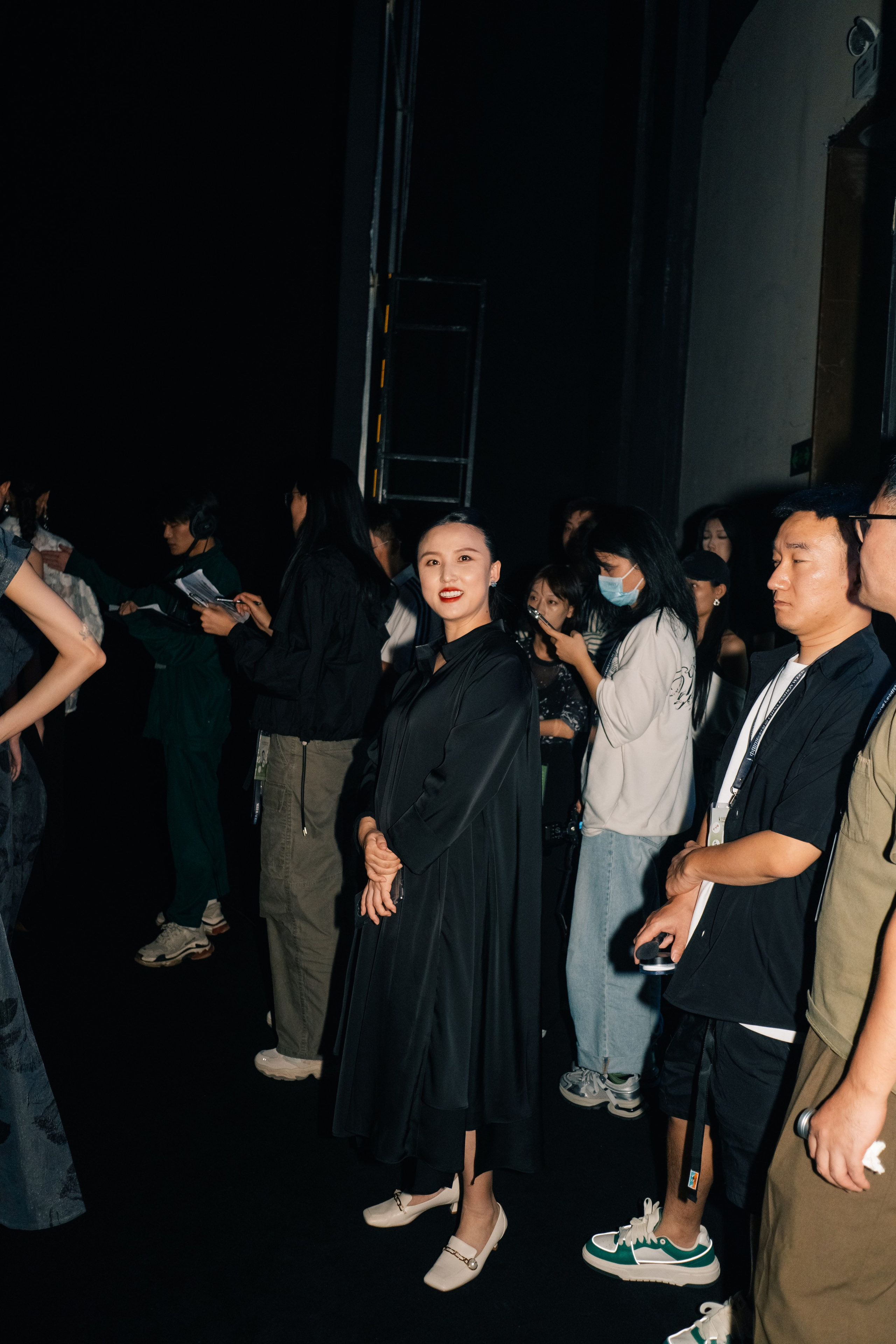 Backstage at Beijing Fashion