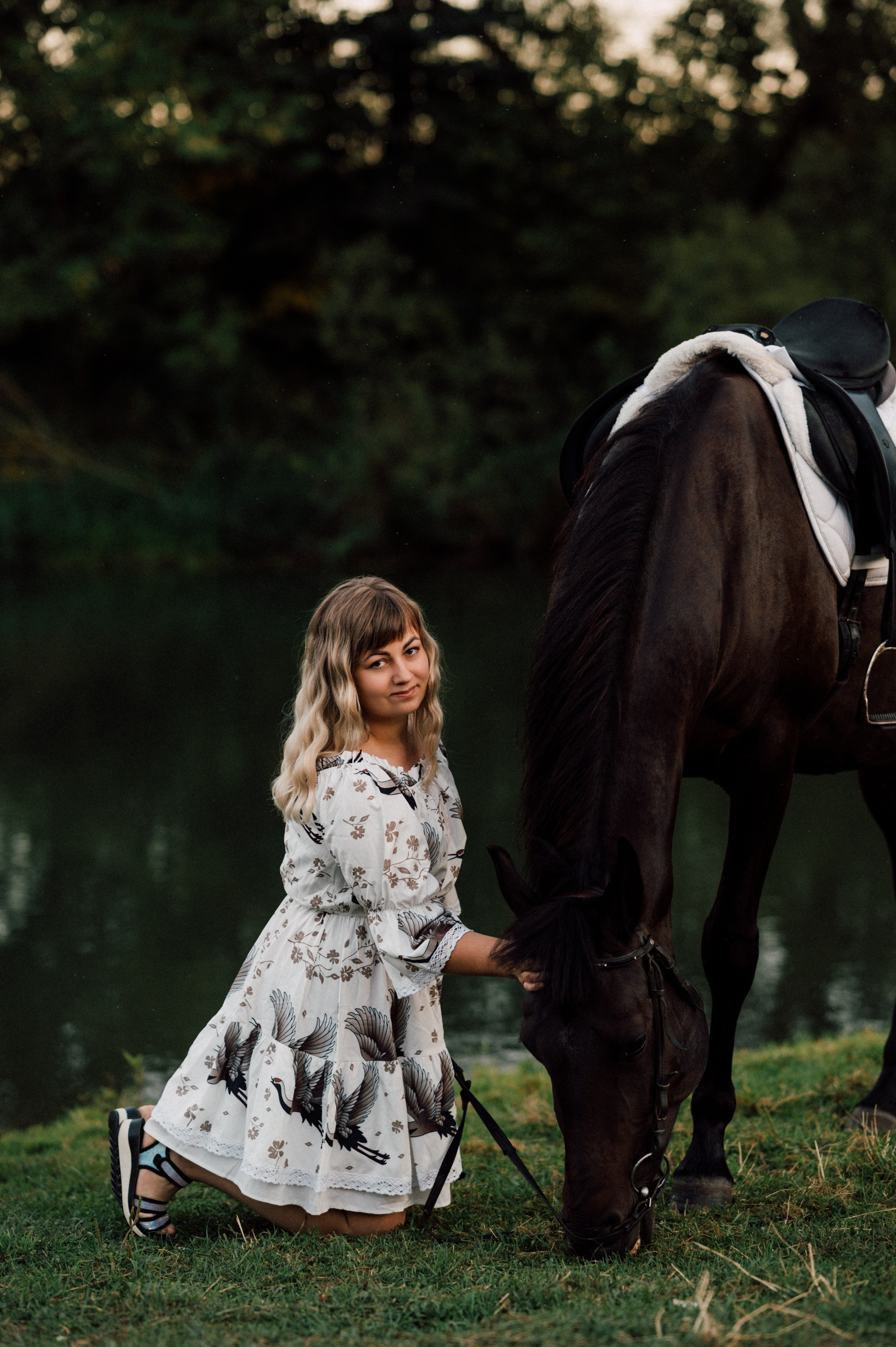 Светлана с лошадкой. Портретный, семейный, свадебный фотограф. Бизнес, контент съёмка. Тула