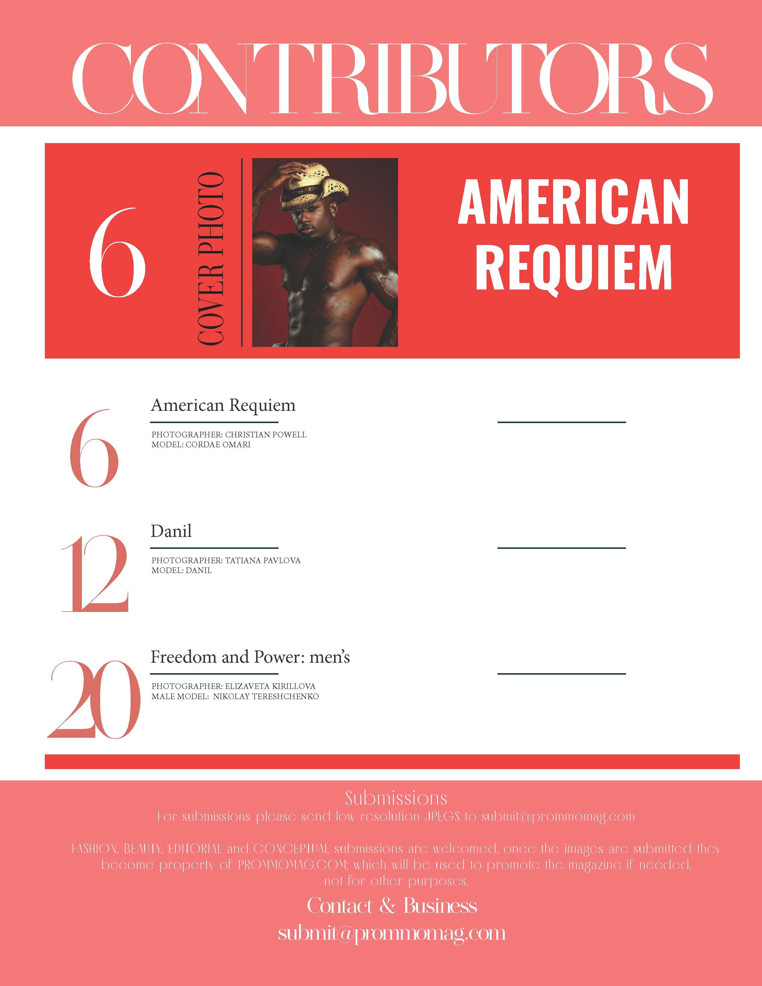 PROMMO Magazine The September Men Edition Vol.1 2025. Фотограф в Омске Елизавета Кириллова