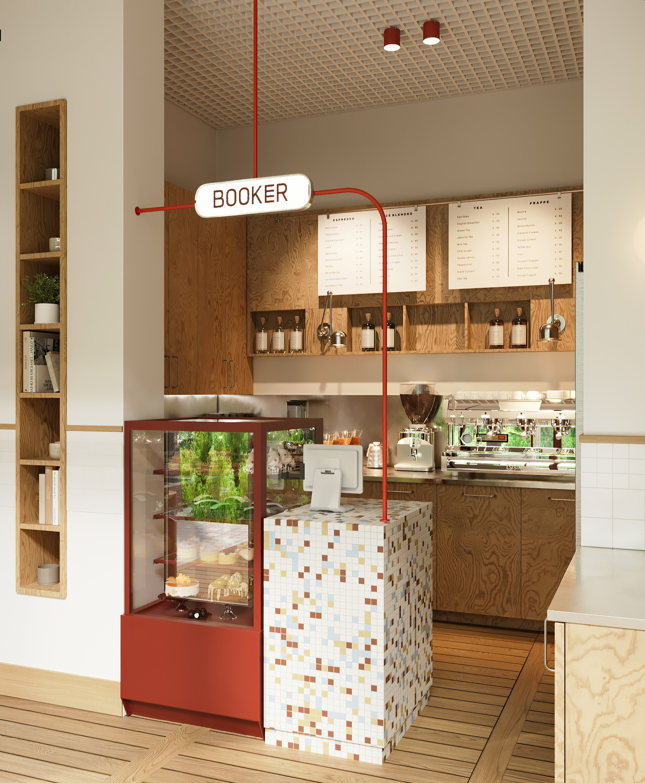 Кофейня Booker. Дизайнер интерьеров