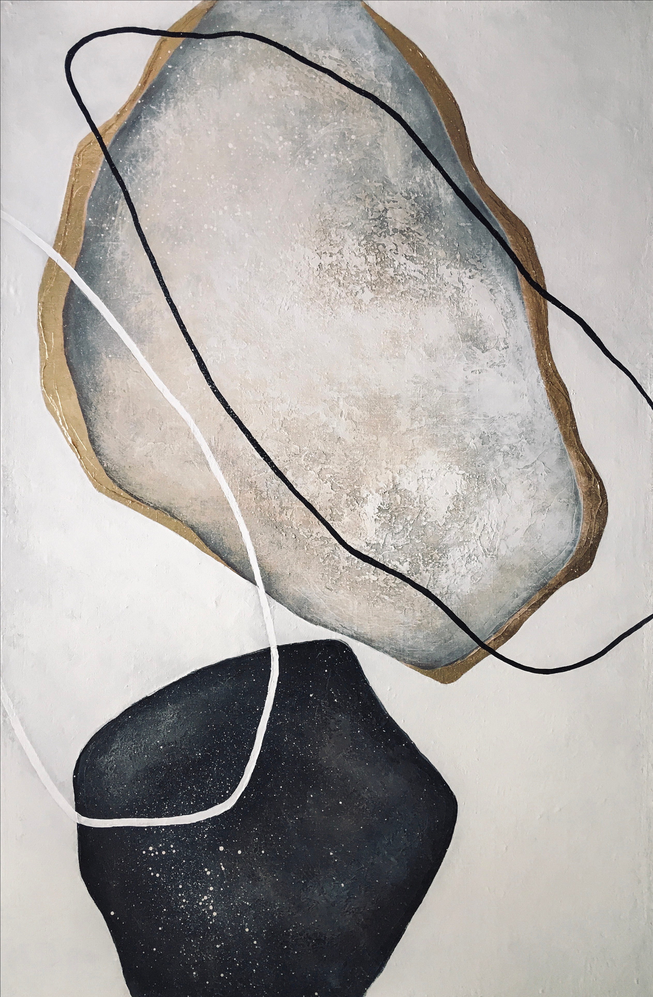 Картина "Вечность", размер 120х80 см, холст, акрил,поталь, лак. 2022