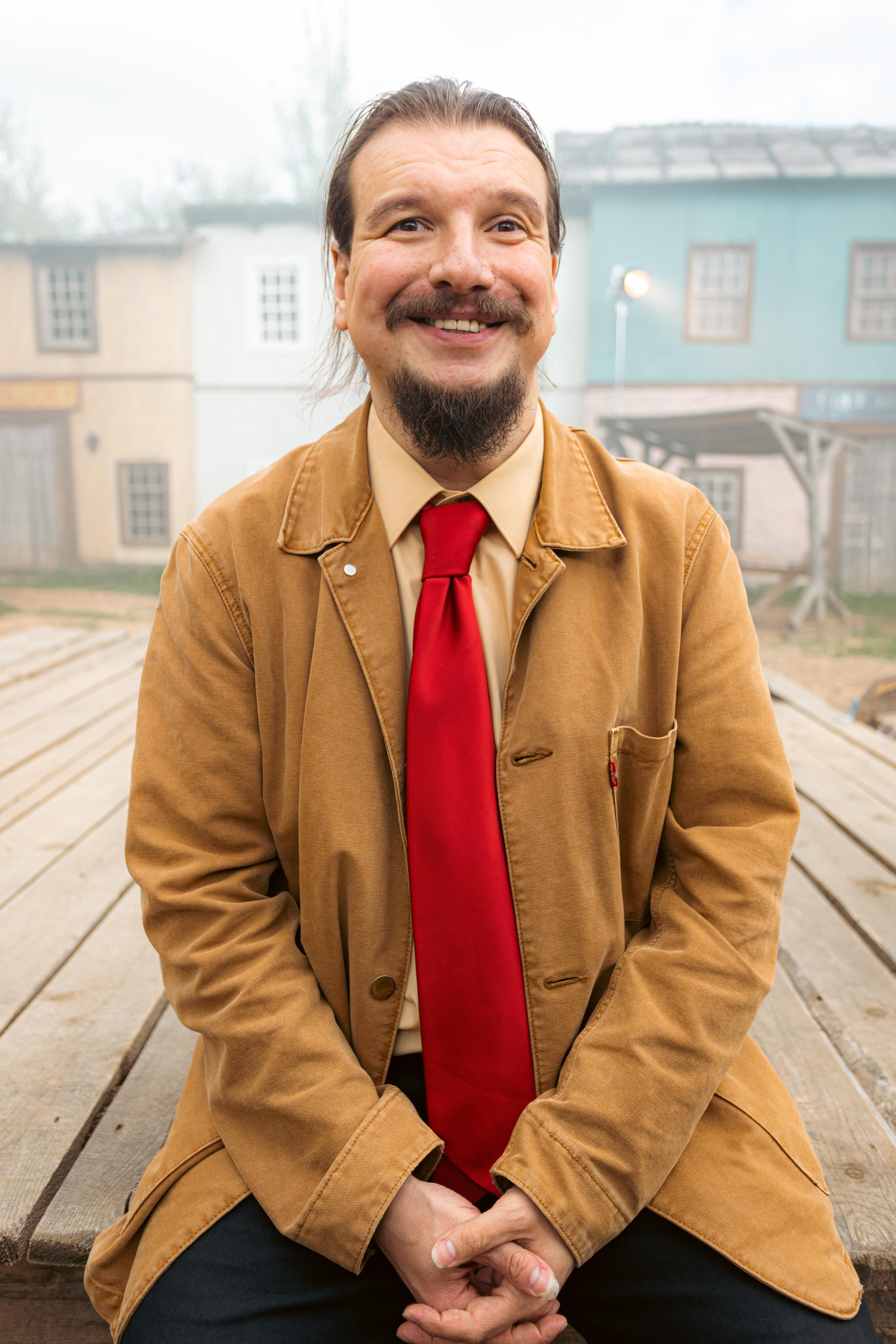 Крематорий. Бэк с клипа «Бар под дулом револьвера». Фотограф Сонкина Татьяна