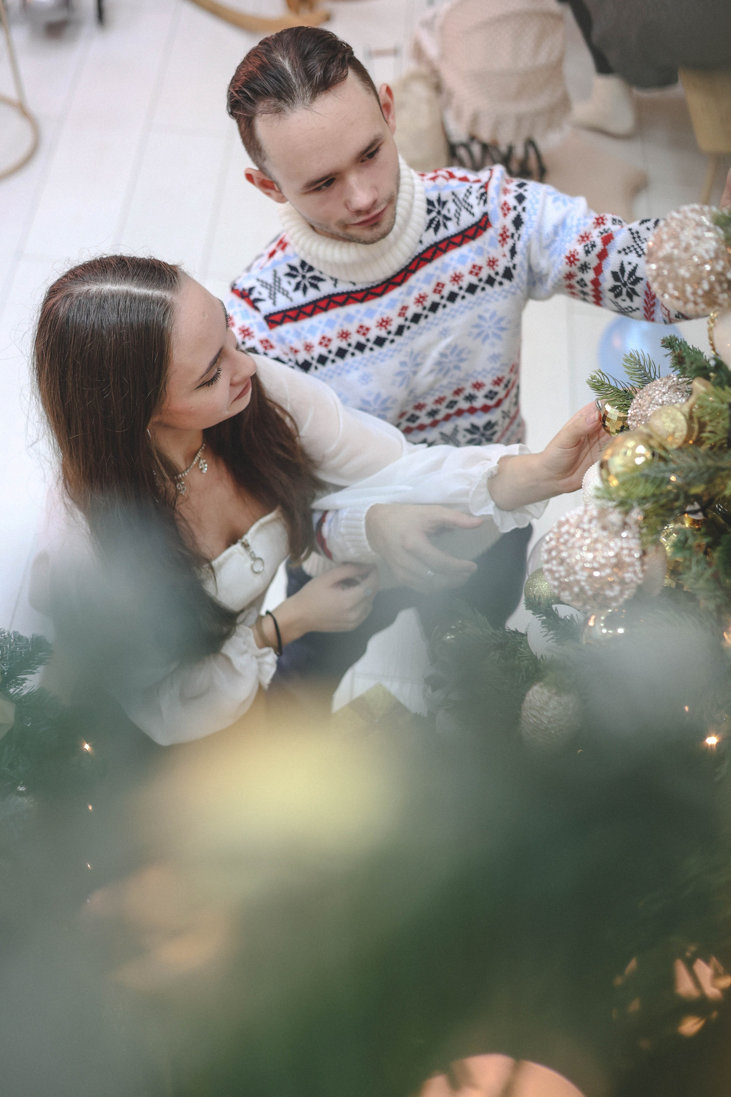 Новогодняя история «Ирина и ее семья». Фотограф в Москве Анастасия Калинина