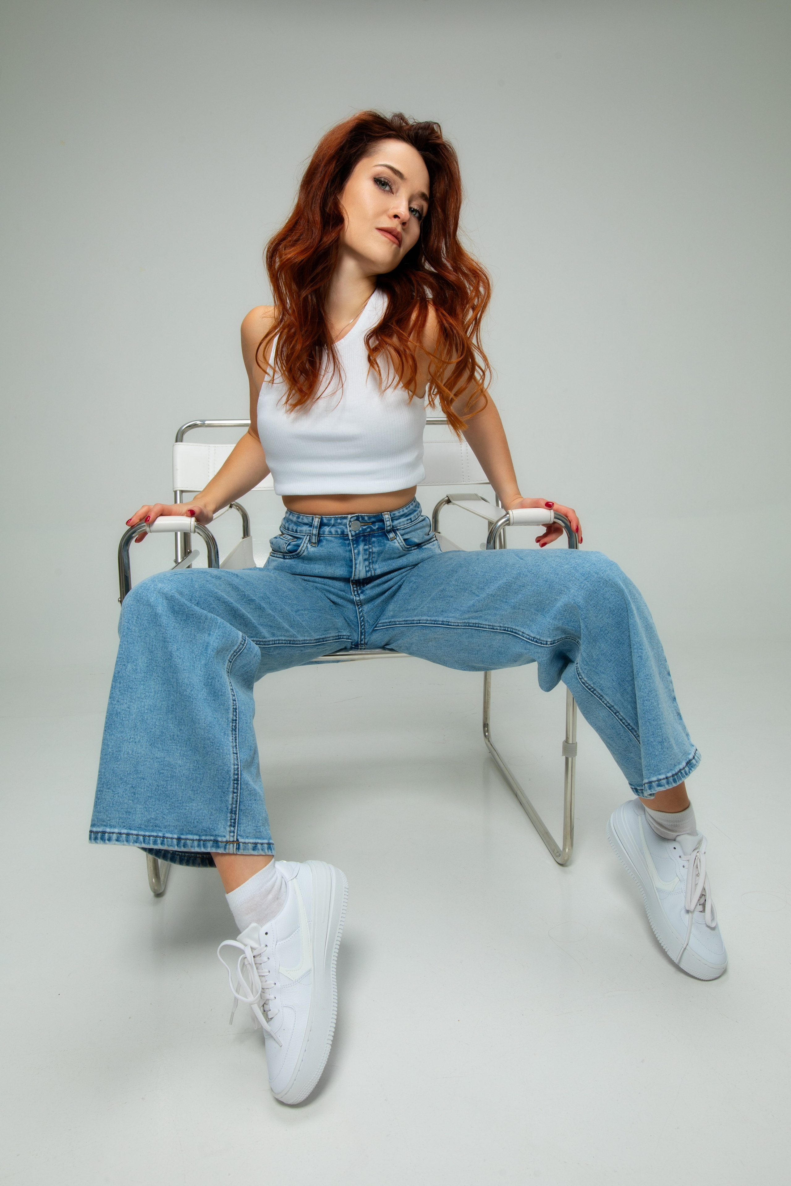 Студийный фотосет с Еленой в интерьере и на циклораме в формате для «себя»