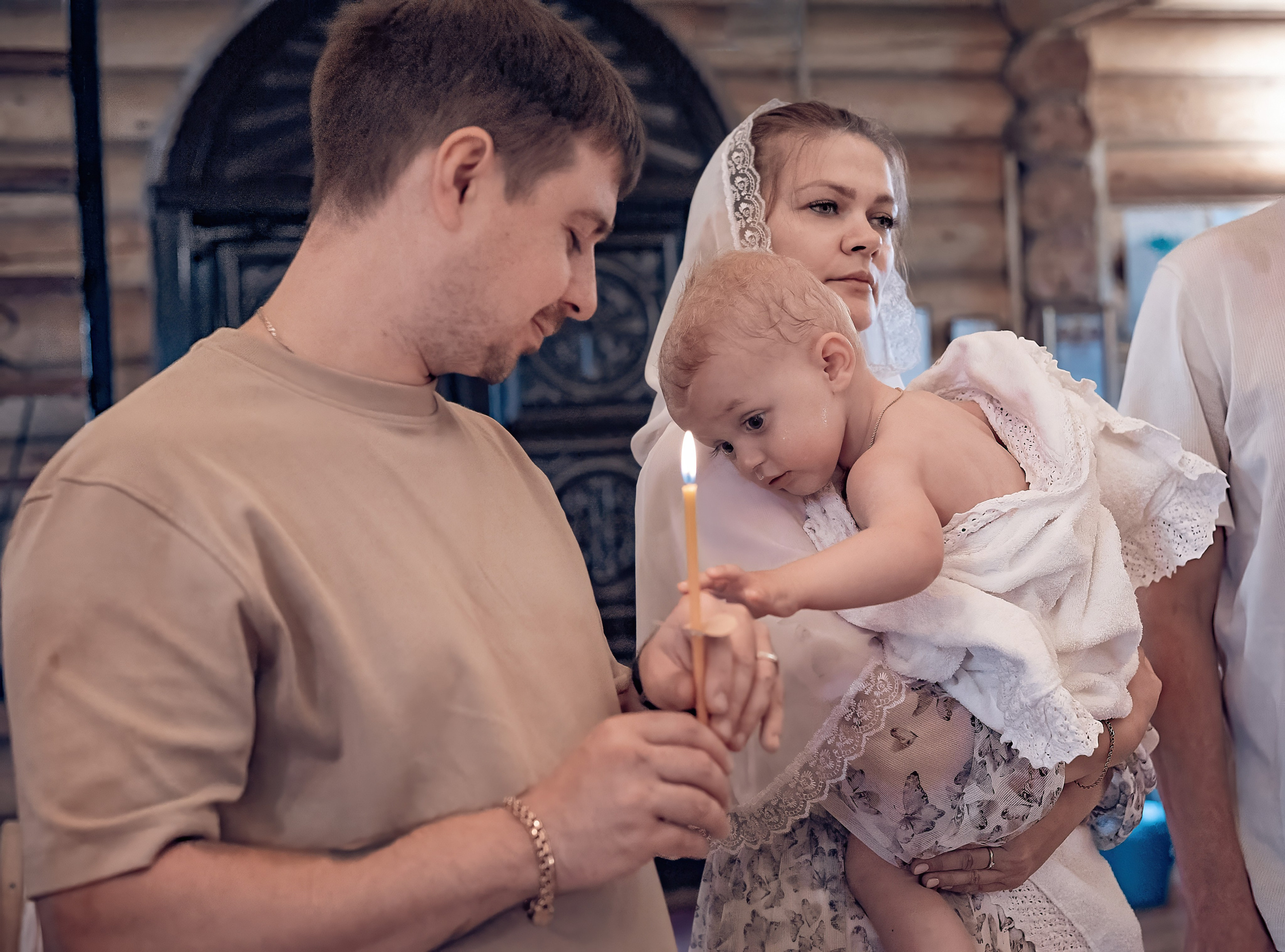 Крещение Витюши в храме священномученника Амфилохия. Фотографы крещения/венчания  Красноярск Татьяна и Вячеслав Переваловы
