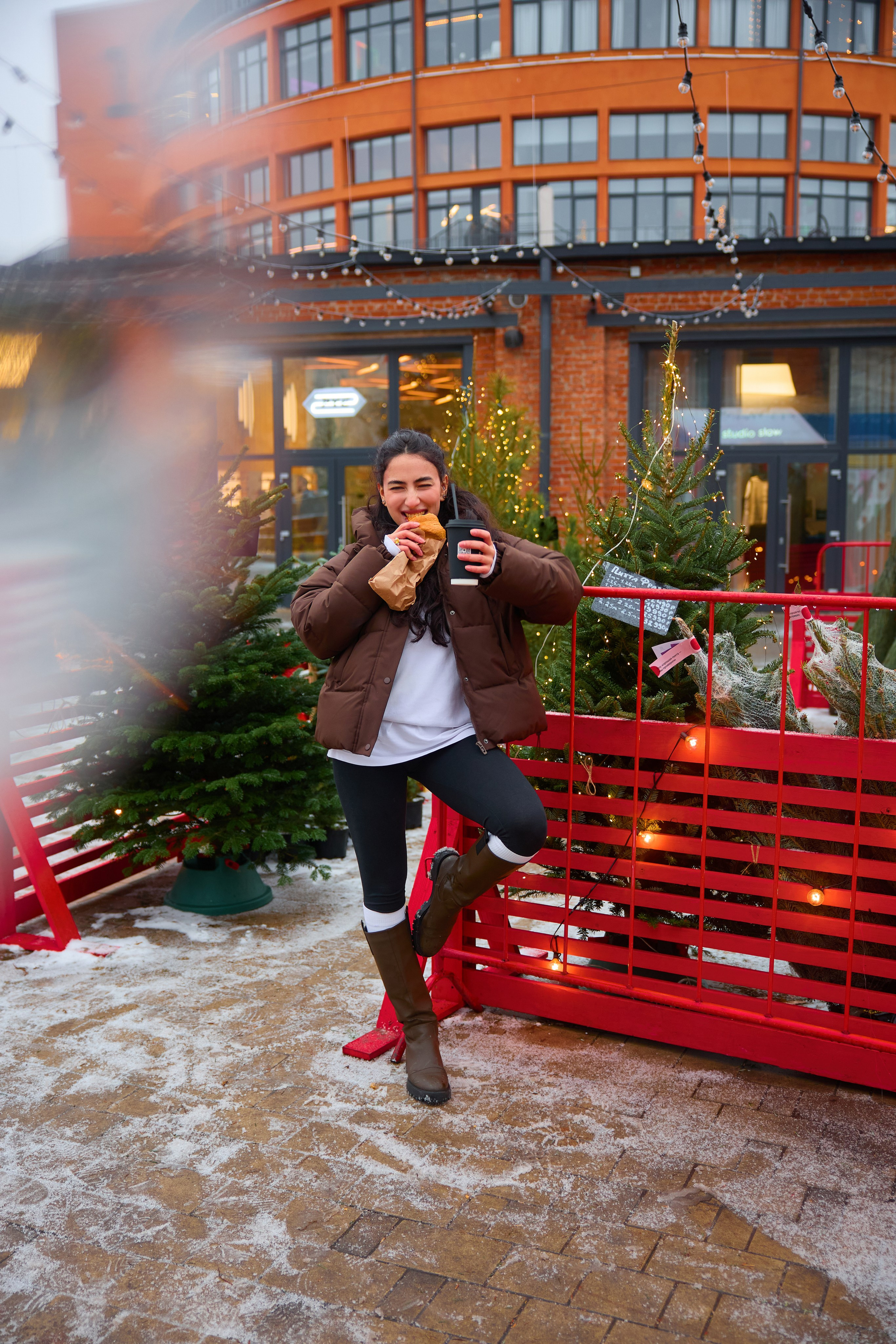 Зимняя уличная фотоессия. Фотограф Москва Карпова Евгения