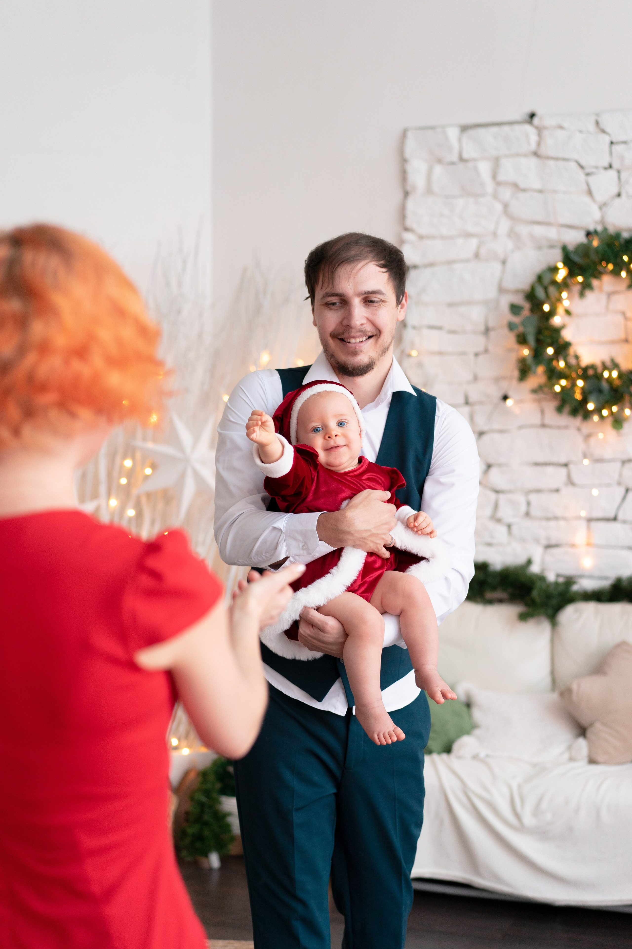 Новогодняя семейная фотосессия. Детская, семейная фотостудия в Санкт-Петербурге