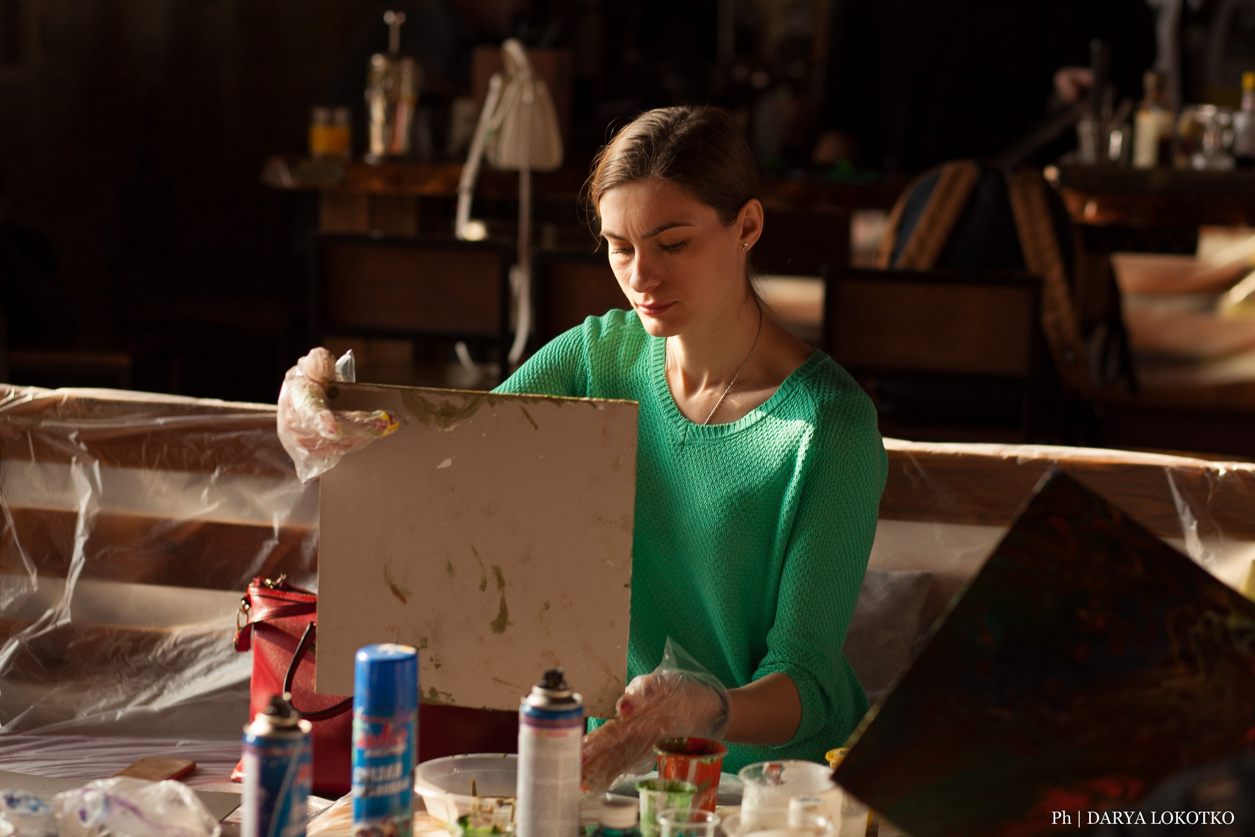 Мастер класс Fluid Art. Фотограф Дарья Локотко в Красноярске