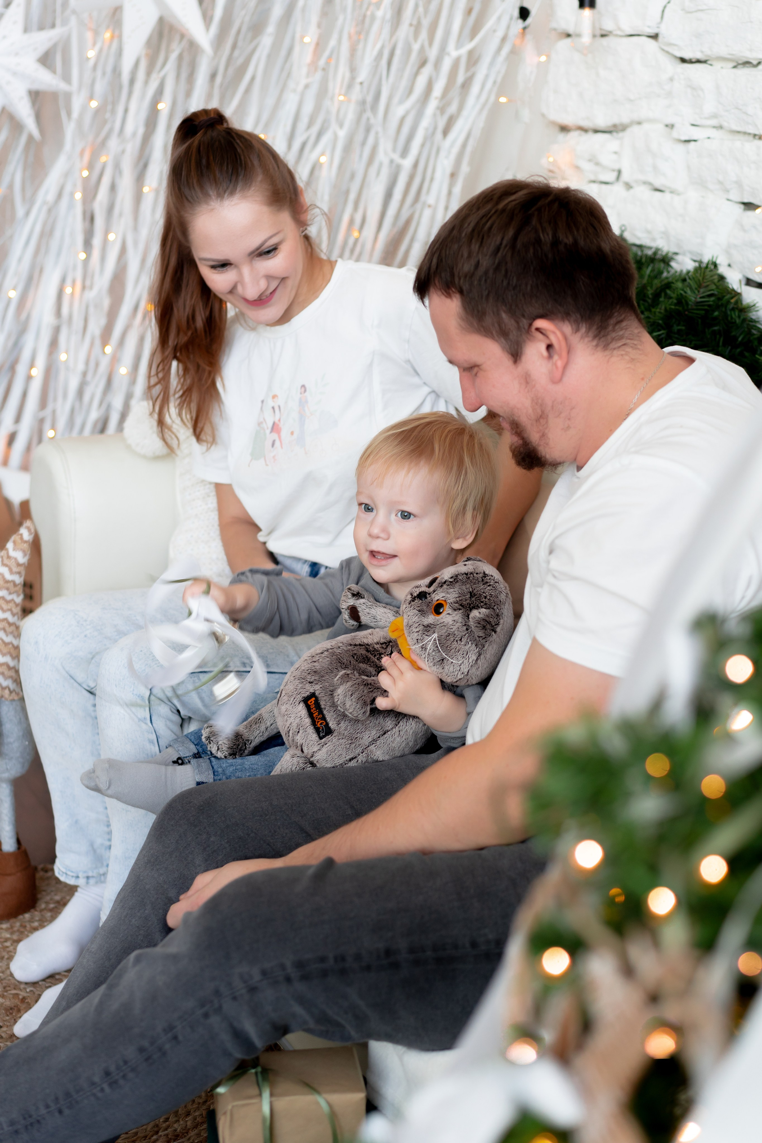 Новогодняя семейная фотосессия. Детская, семейная фотостудия в Санкт-Петербурге