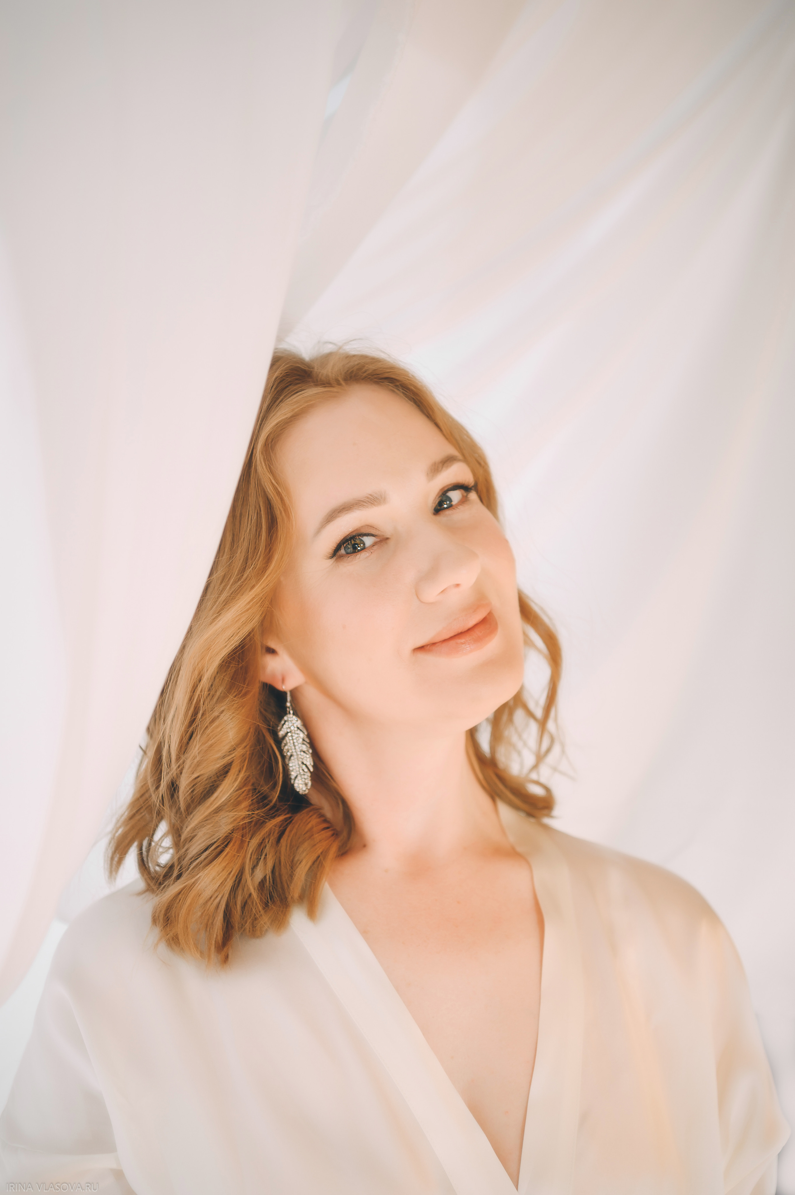 женская нежная фотосессия