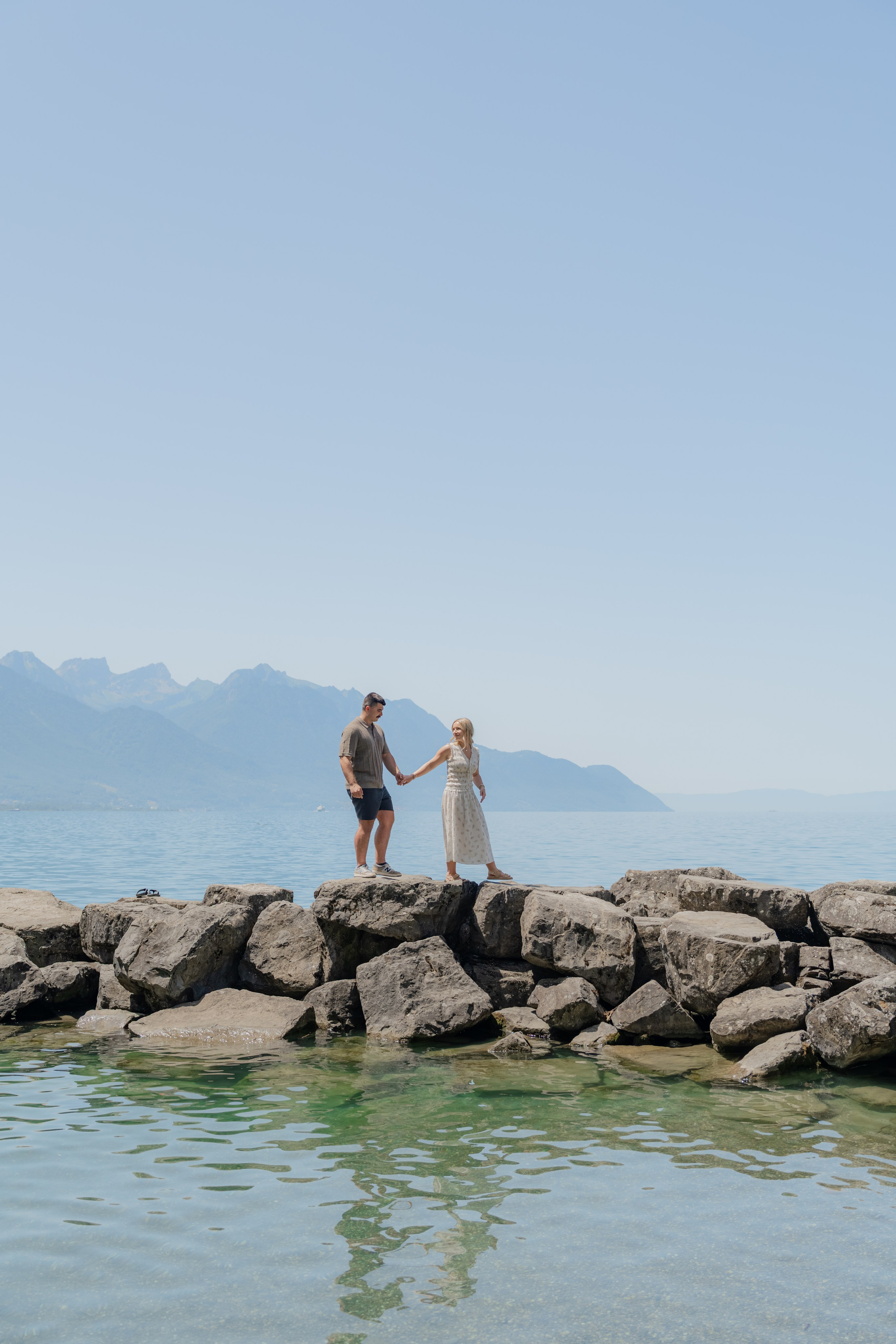 Brooklyn & Dakota | Proposal Montreux. Профессиональный свадебный фотограф в Женеве и Швейцарии | Таня Вовчецкая