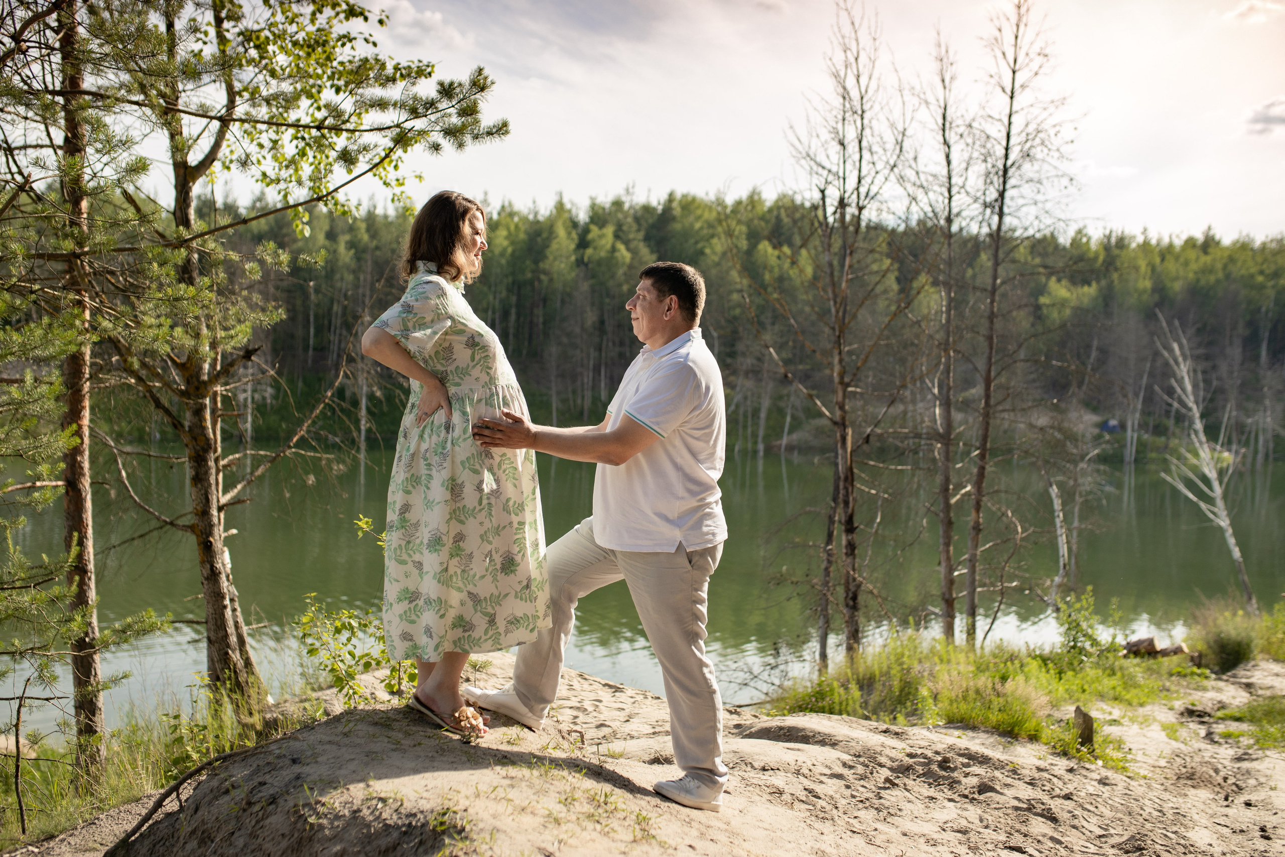 Фотосессия беременности на карьере. Фотограф в Железнодорожном и Балашихе
