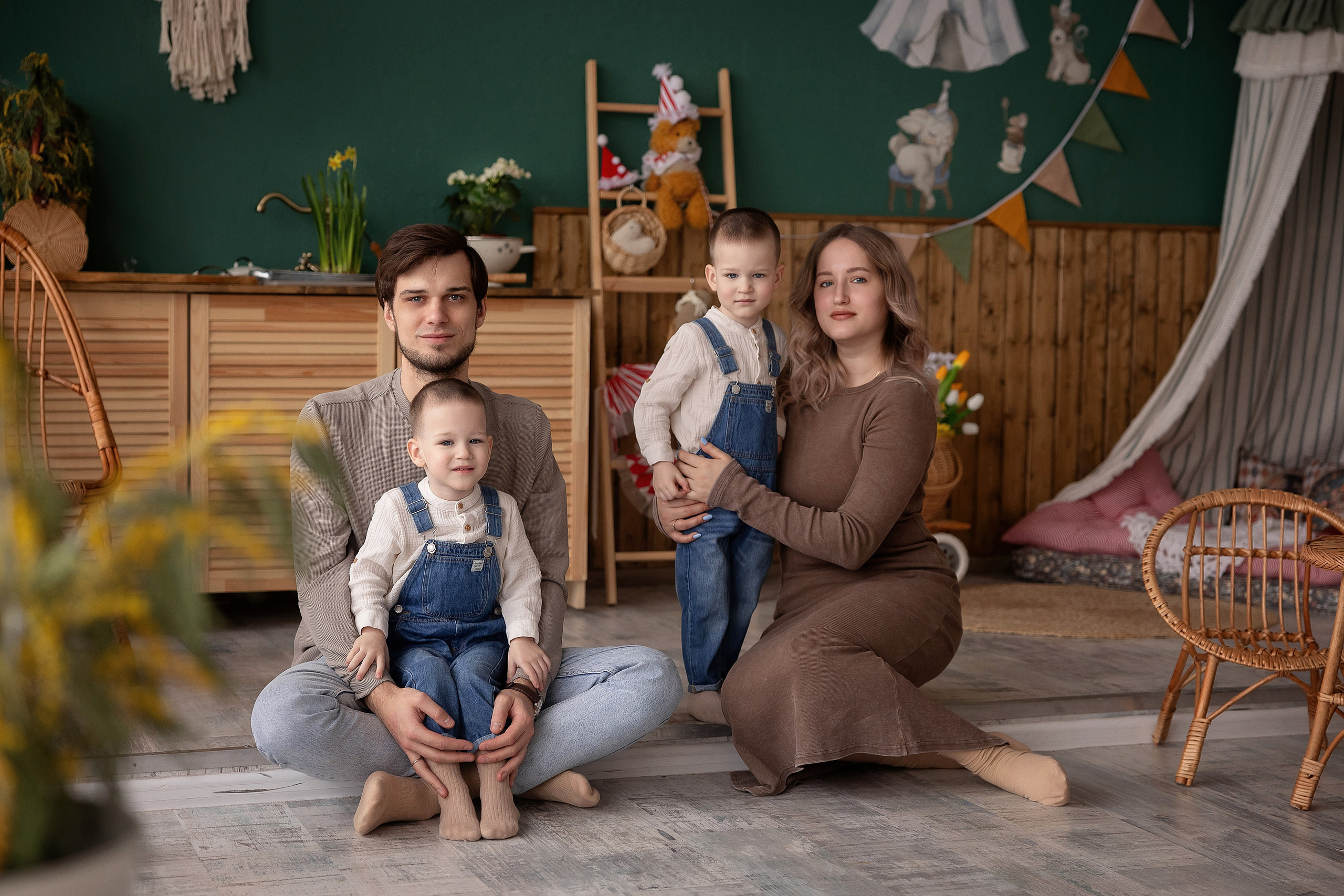 Андрюша и Саша 3 года. Фотограф на крещение и венчание