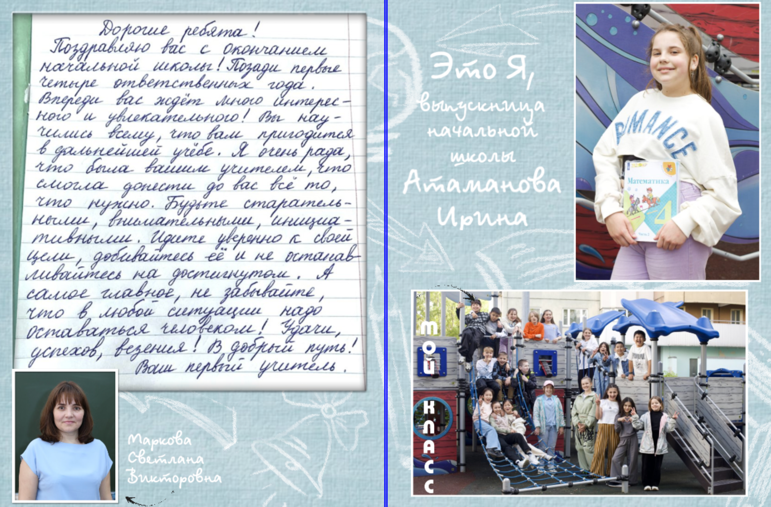 4 класс. Выпускной альбом. Школьные выпускные альбомы в Москве Марина Николаева
