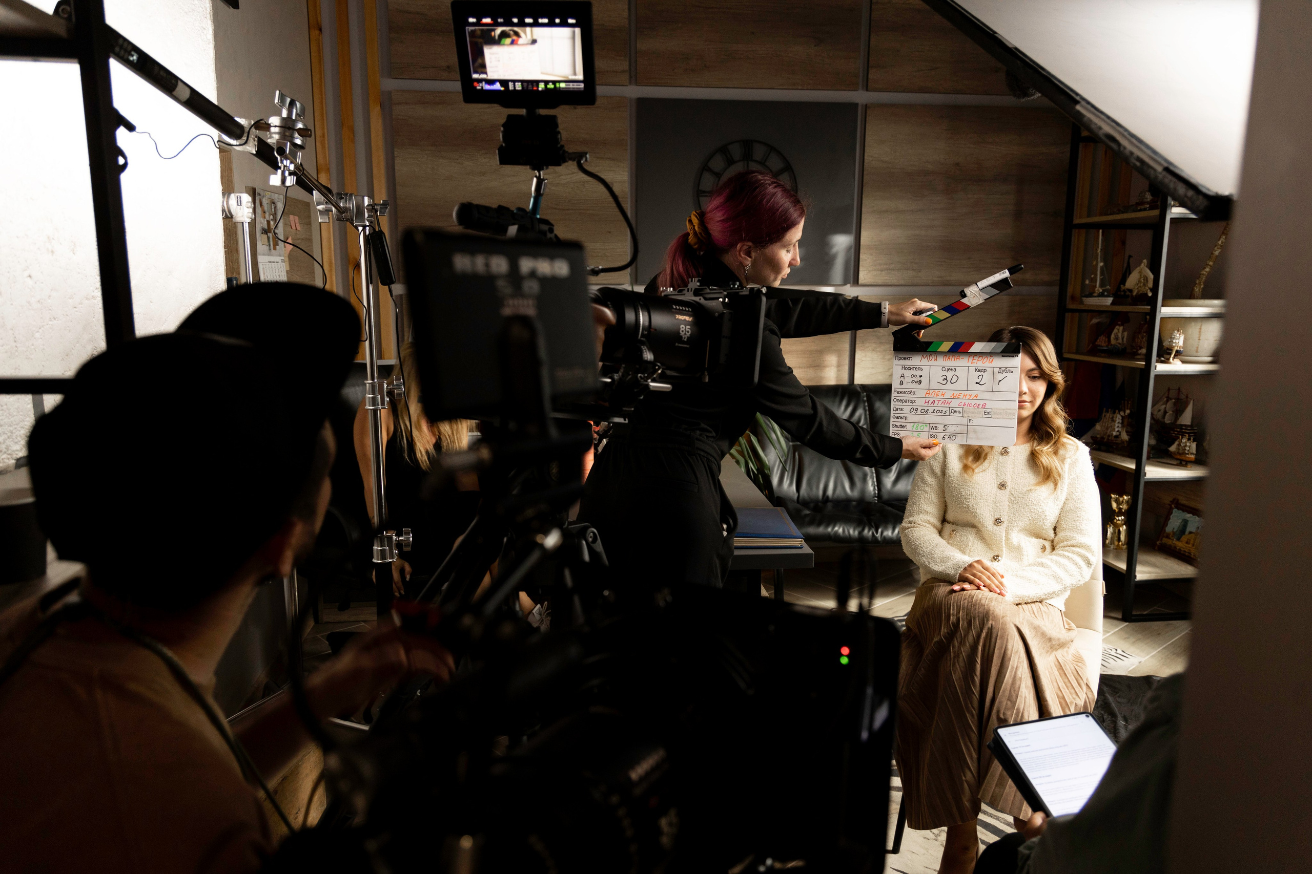 Бэкстэйдж докуметального фильма «Мой папа герой». Olya Posnimay