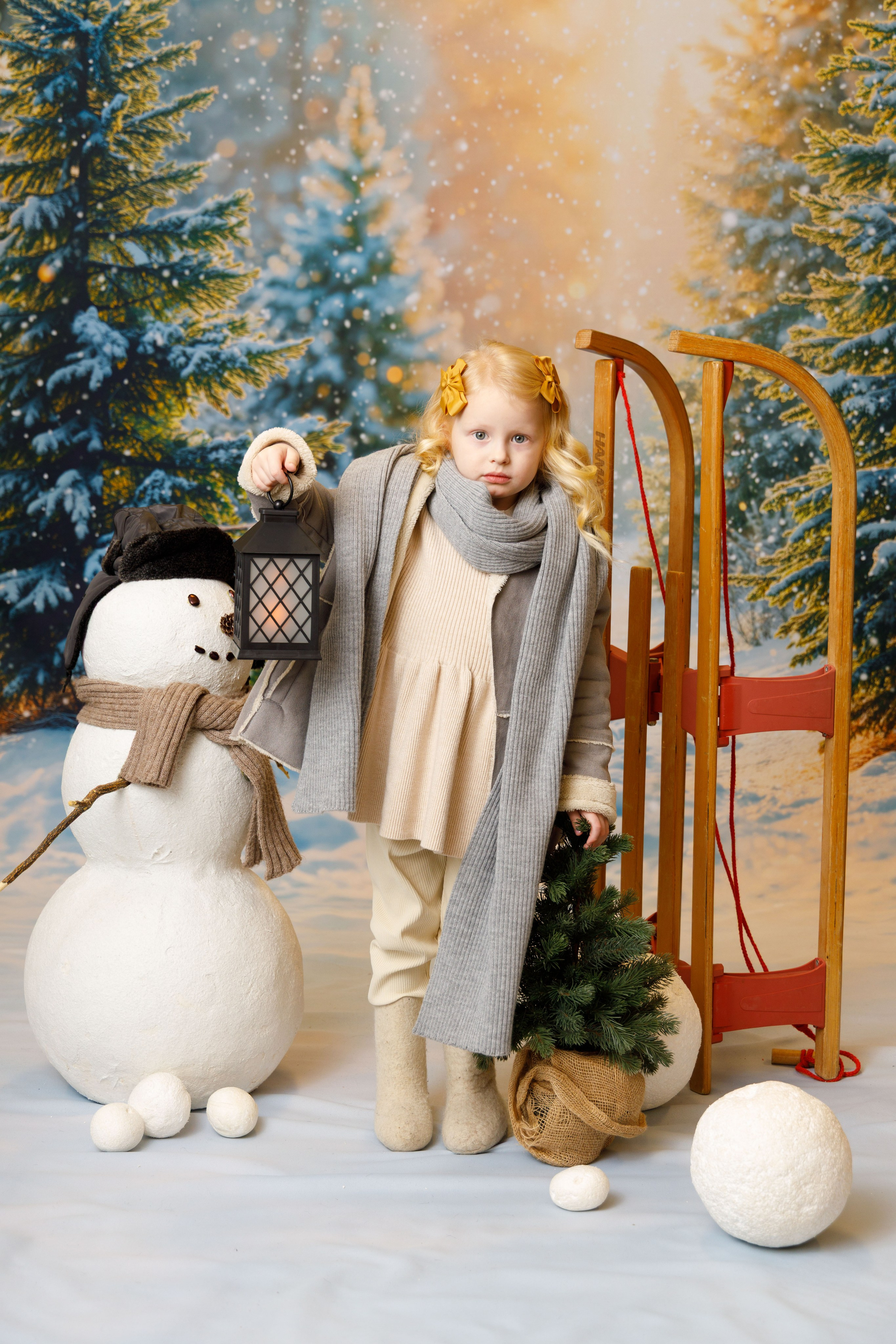 Зимний лес. Детская фотостудия Москва