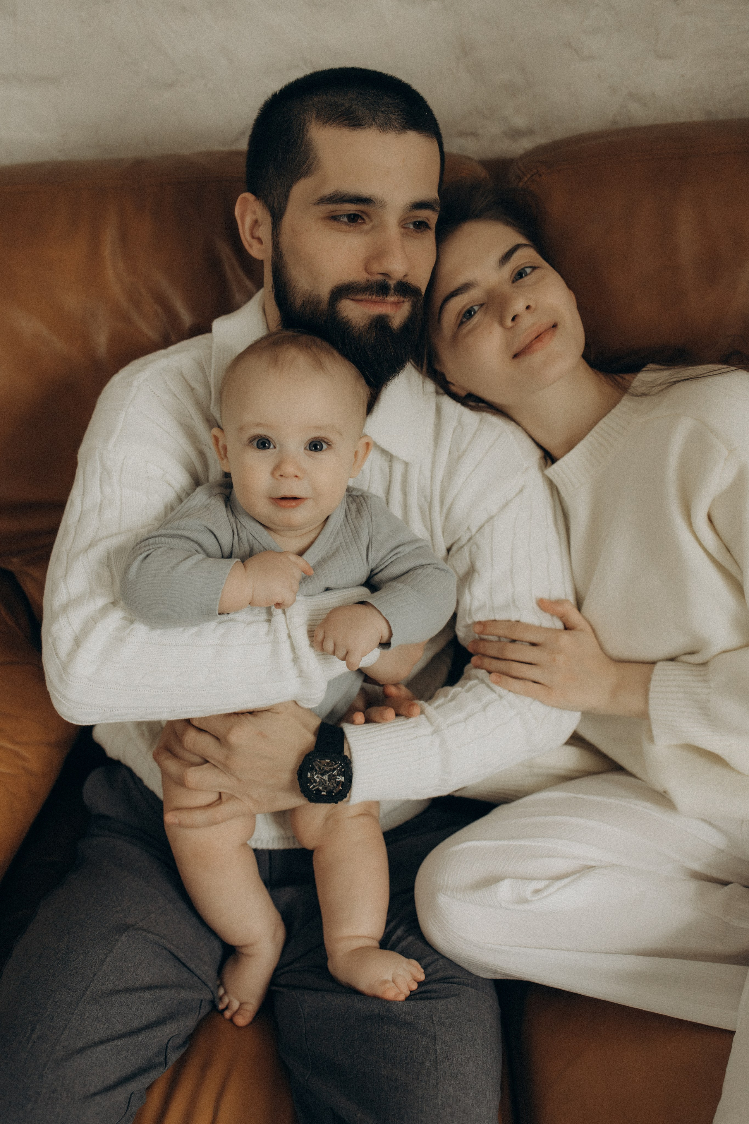 Семейная фотосессия в студии. Семейный фотограф Москва Юлиана Фетисова