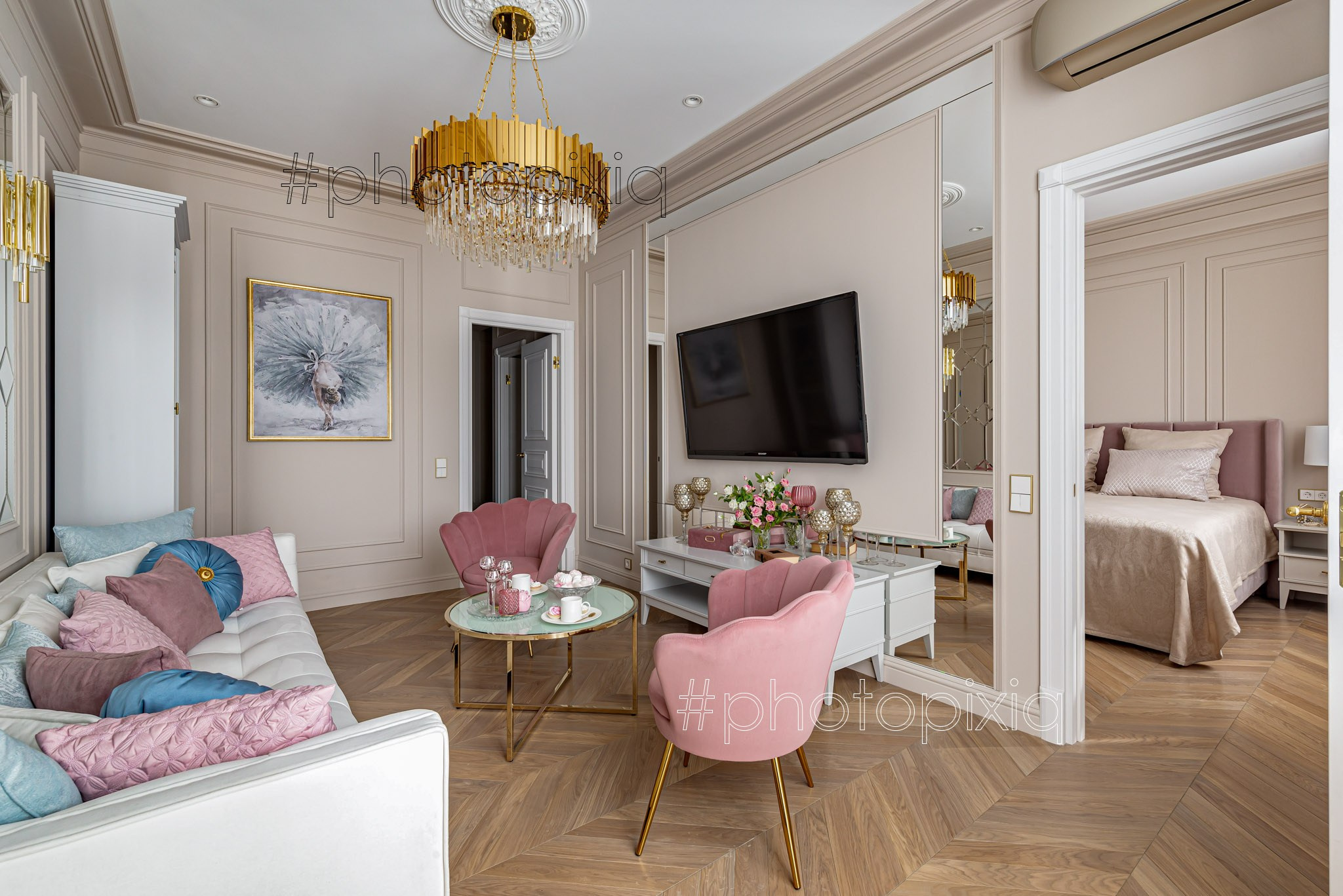 Интерьерная фотосъёмка квартиры на Тверской. Интерьерная съёмка и виртуальные туры — Интерьерный фотограф Кузнецов Сергей (photopixiq)