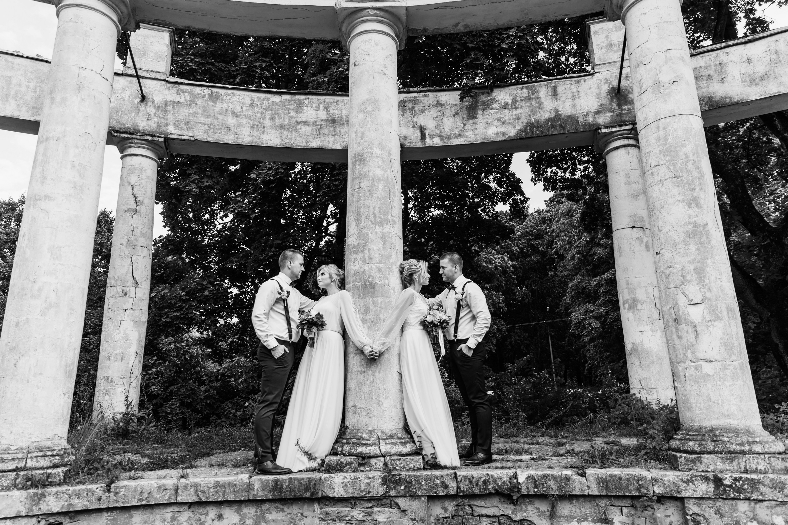 Юлия и Сергей, Евгения и Иван. Свадебный и семейный фотограф Александра Кос