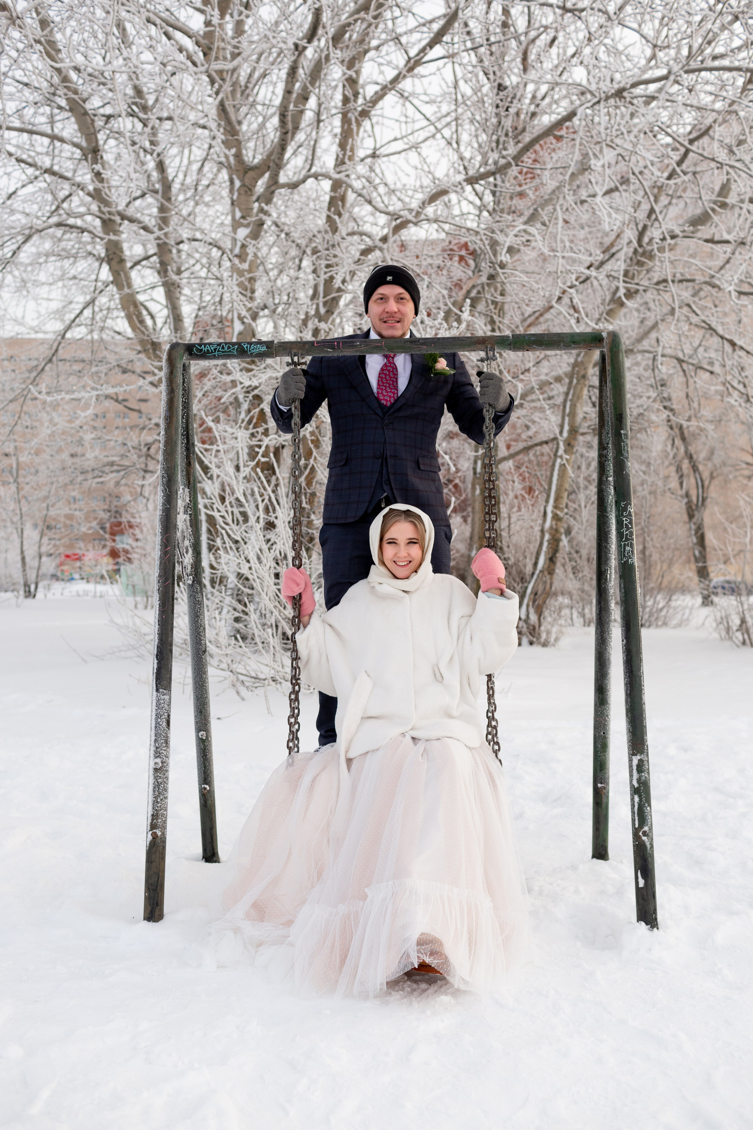 Свадебная фотосессия зимой. Свадебный фотограф Кирилл Белый