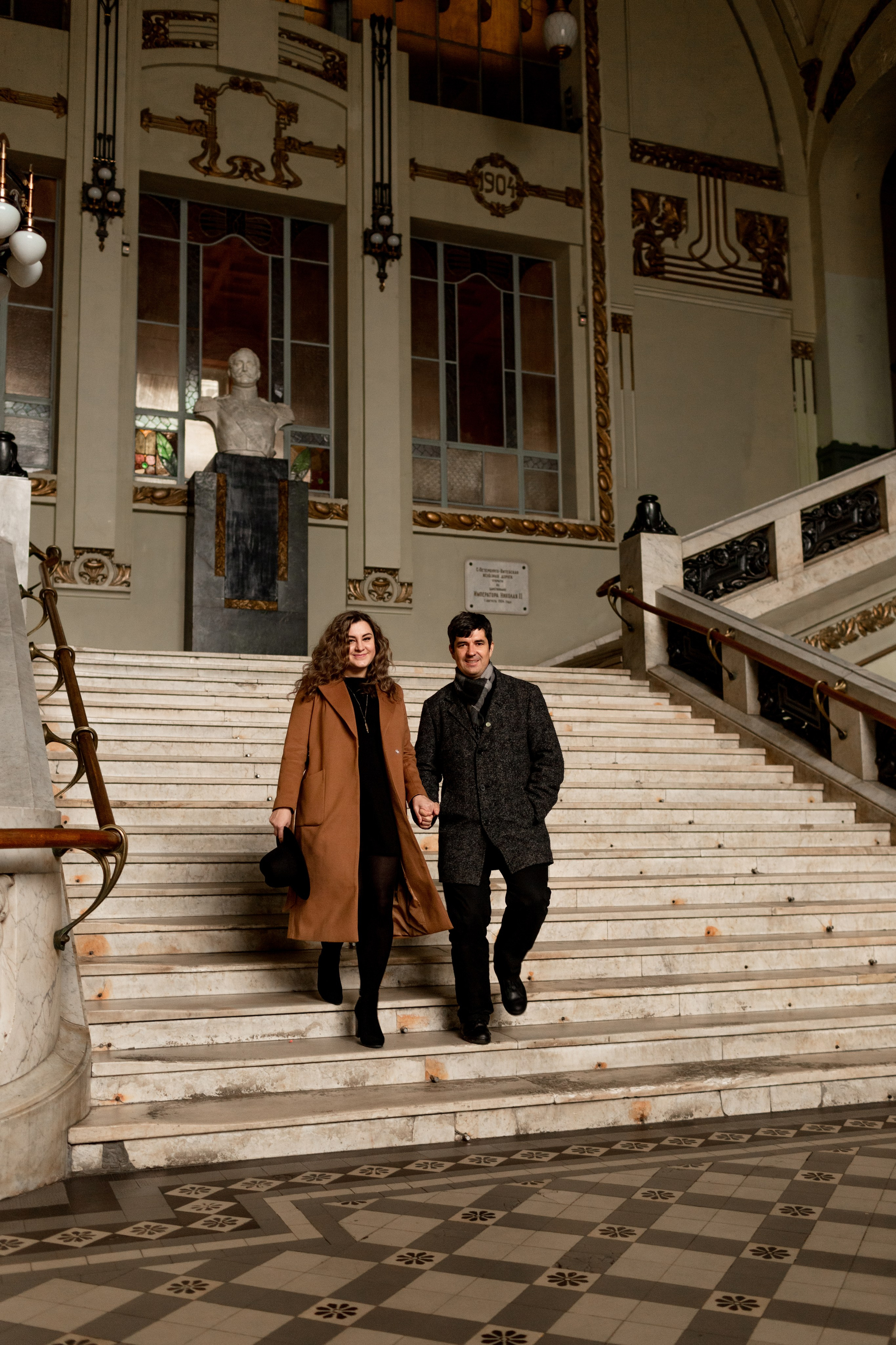 Фотосессия на Витебском вокзале. Свадебный фотограф Кирилл Белый