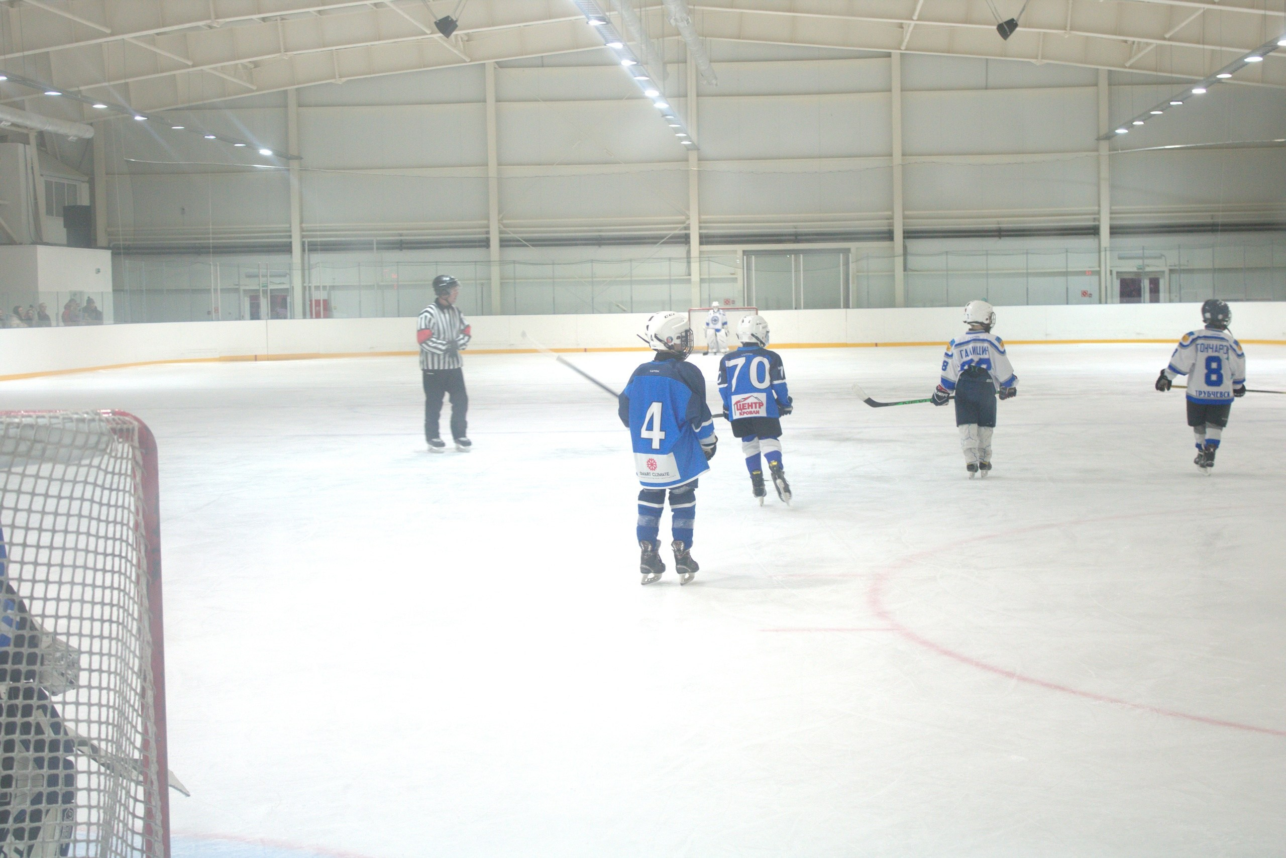 хоккеисты обороняют ворота