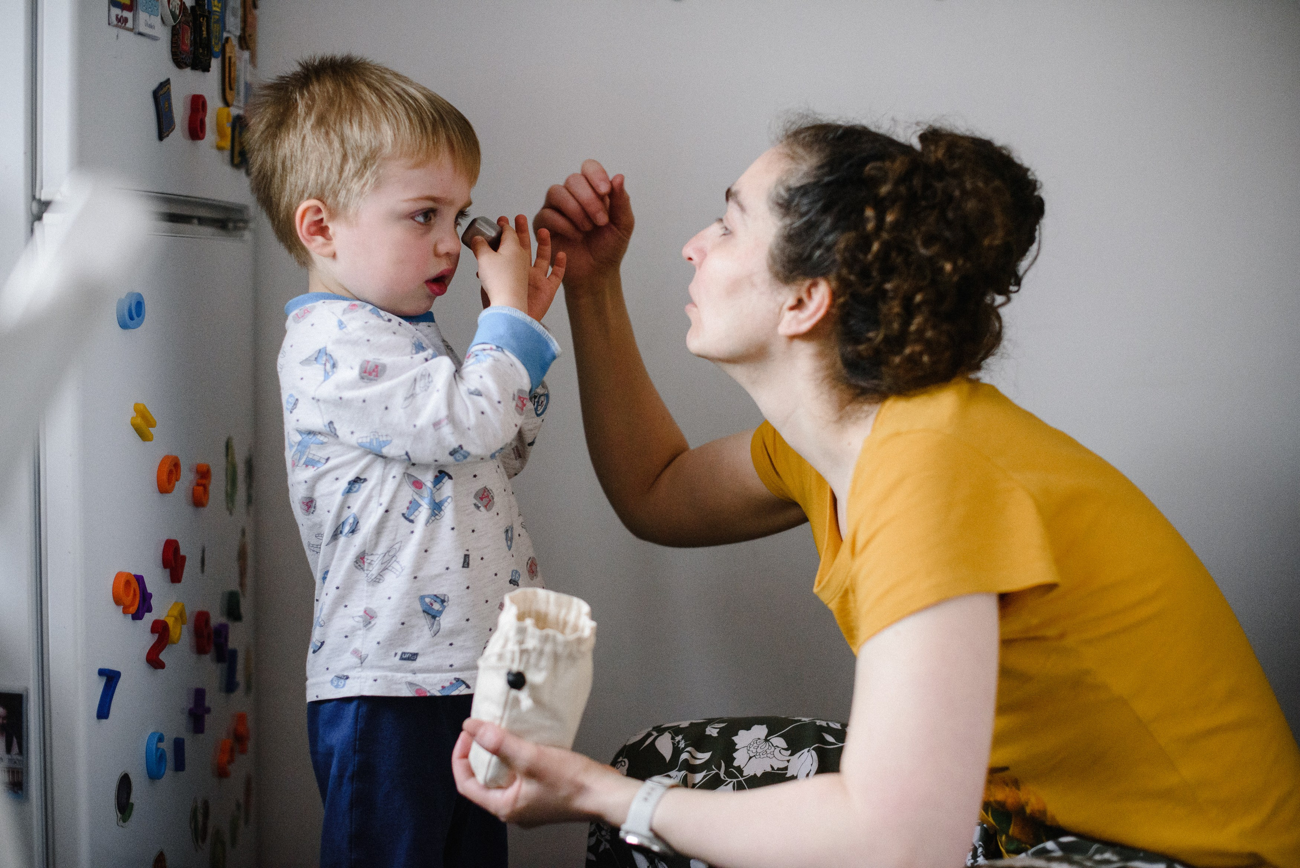 Игорь, Мила и Михаил Игоревич, домашняя история. Фотограф Денис Неместо, портрет, репортаж