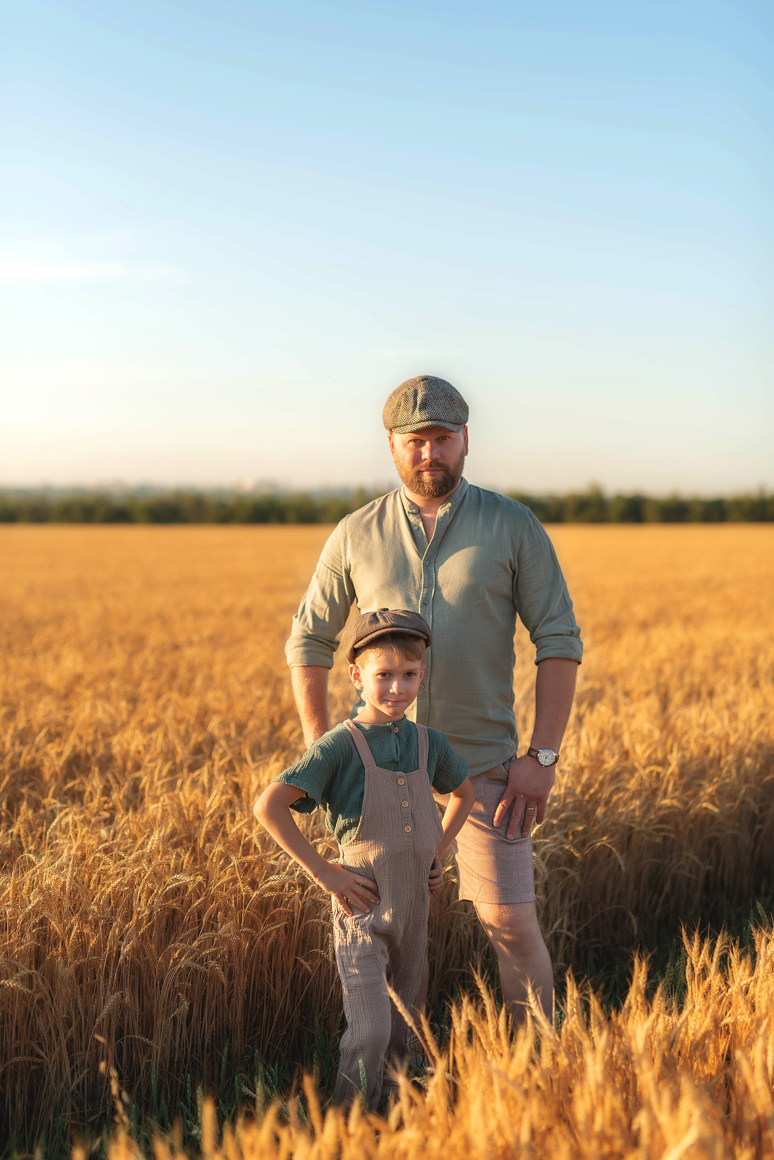 Фотосессия в пшеничном поле. Семейный, детский фотограф в Воронеже Анна Никитина