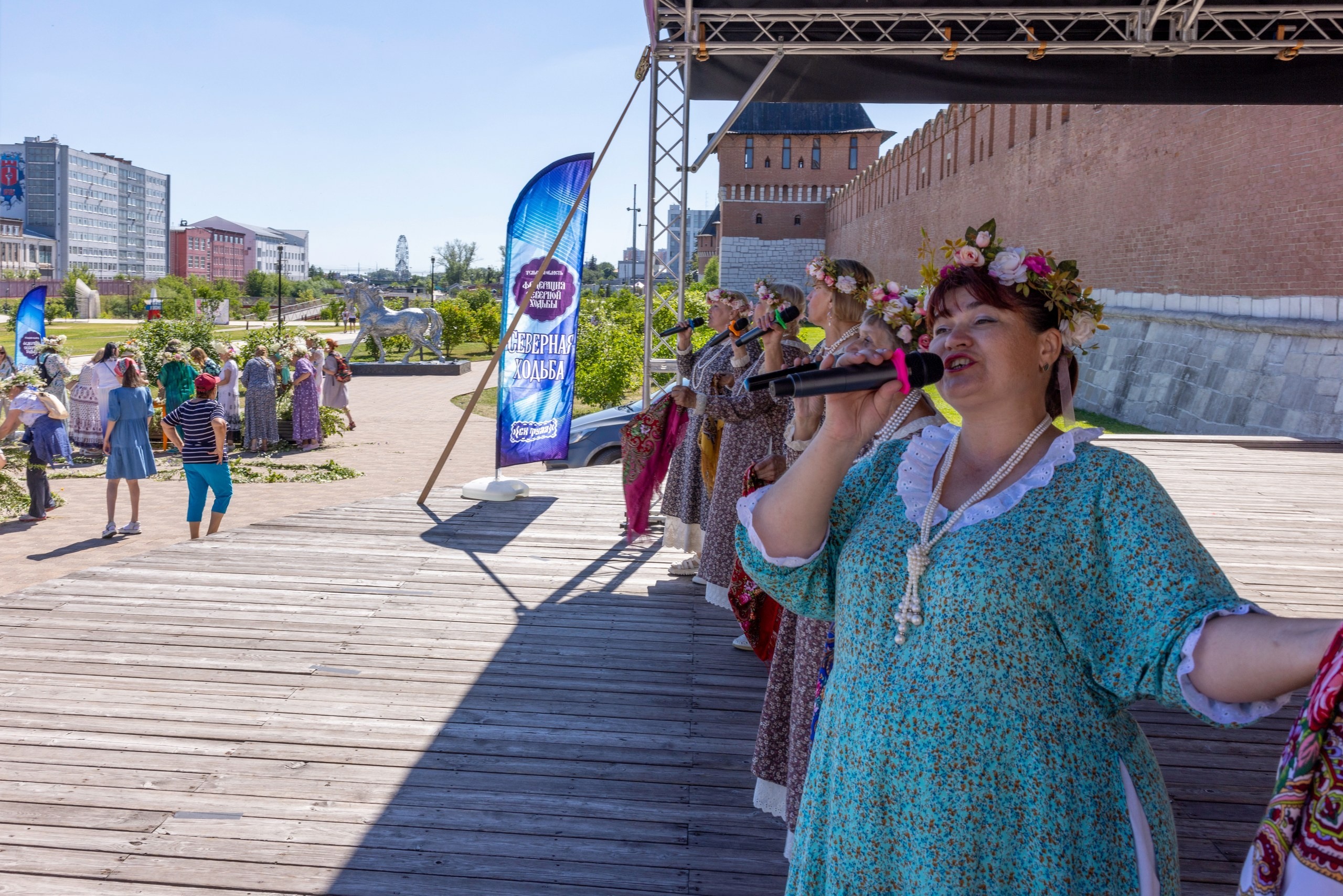 Фестиваль «Ромашковый хоровод». Северная ходьба. Фотограф в Туле Крупский АнДРей. Фотостудия «КАДР71» в Туле