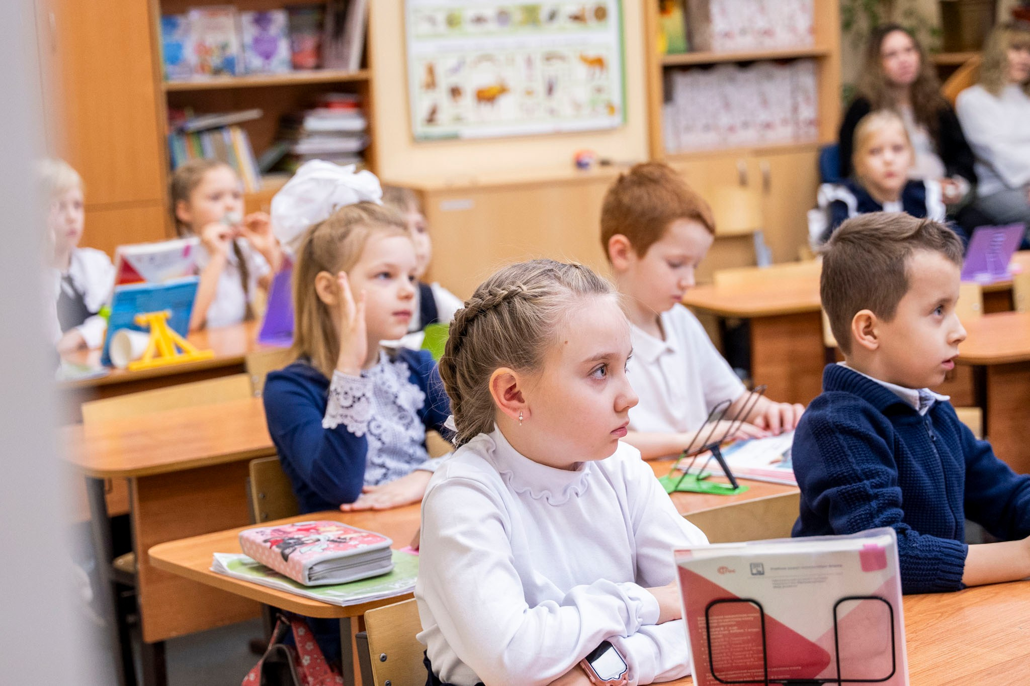 Открытый урок в 1 классе. Фотограф Юлия Попова