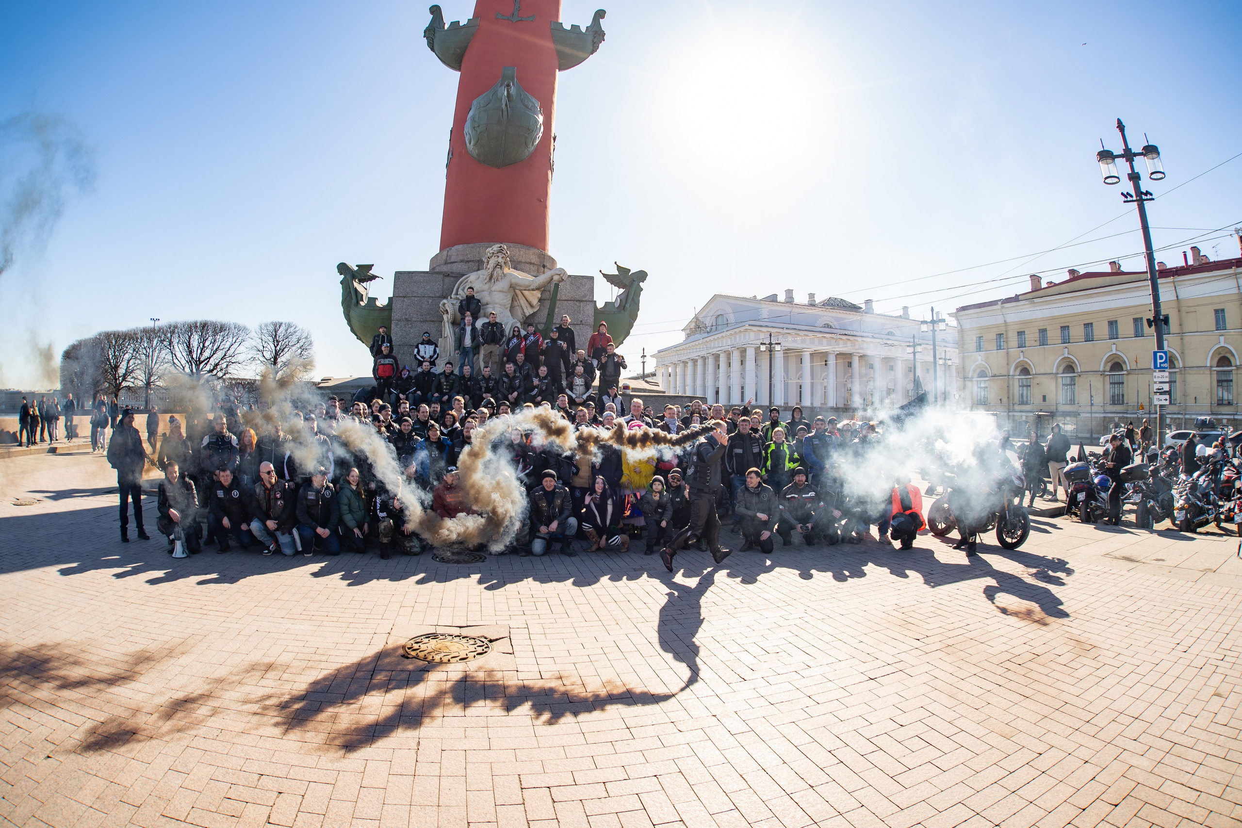 Весенний прохват мотоклуба Normans Riders MC. Концертный и репортажный фотограф в Санкт-Петербурге Слава Пахомов