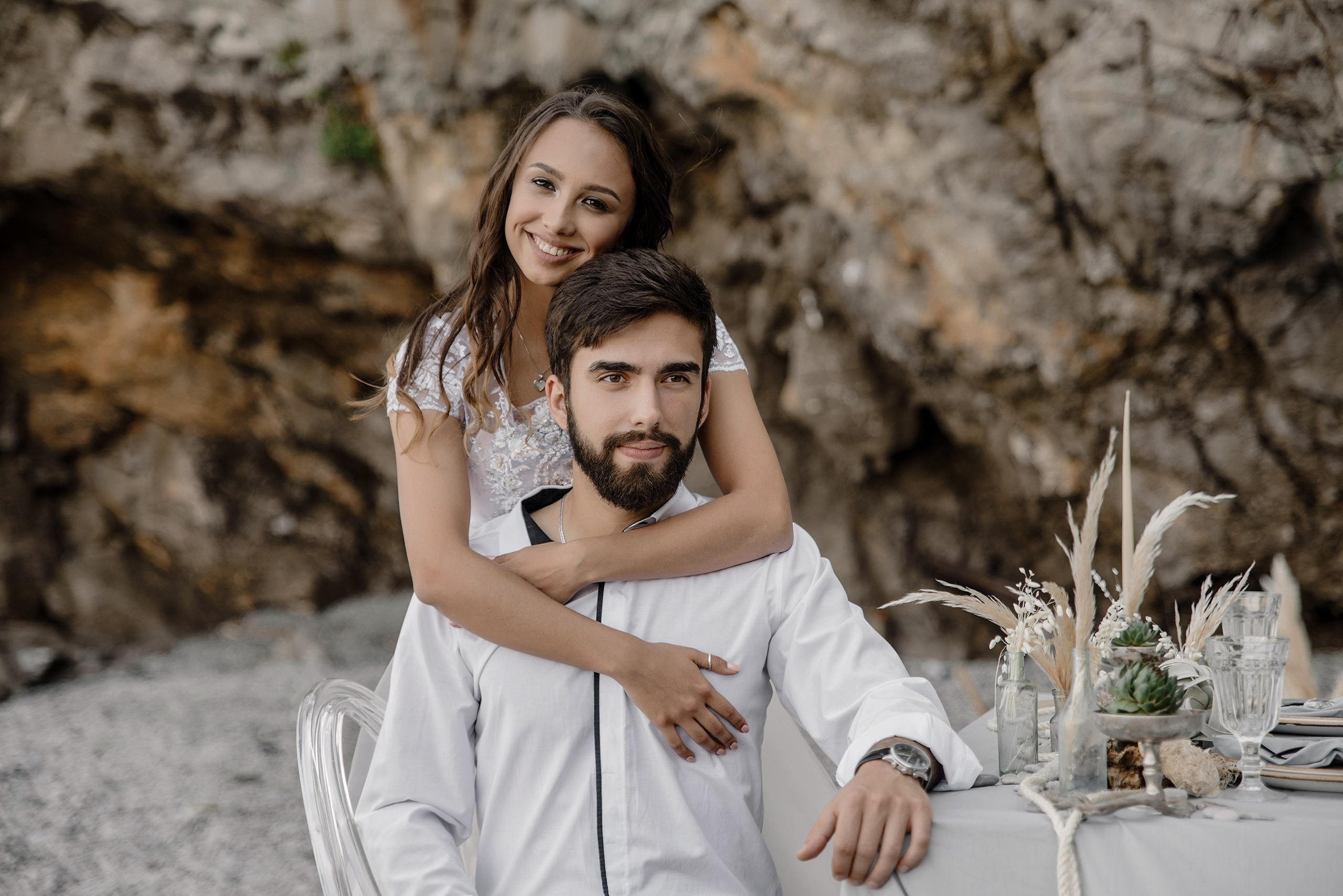 Свадебная фотосессия и выездная регистрация брака на берегу моря. Свадебный и семейный фотограф в Москве Светлана Зоткина