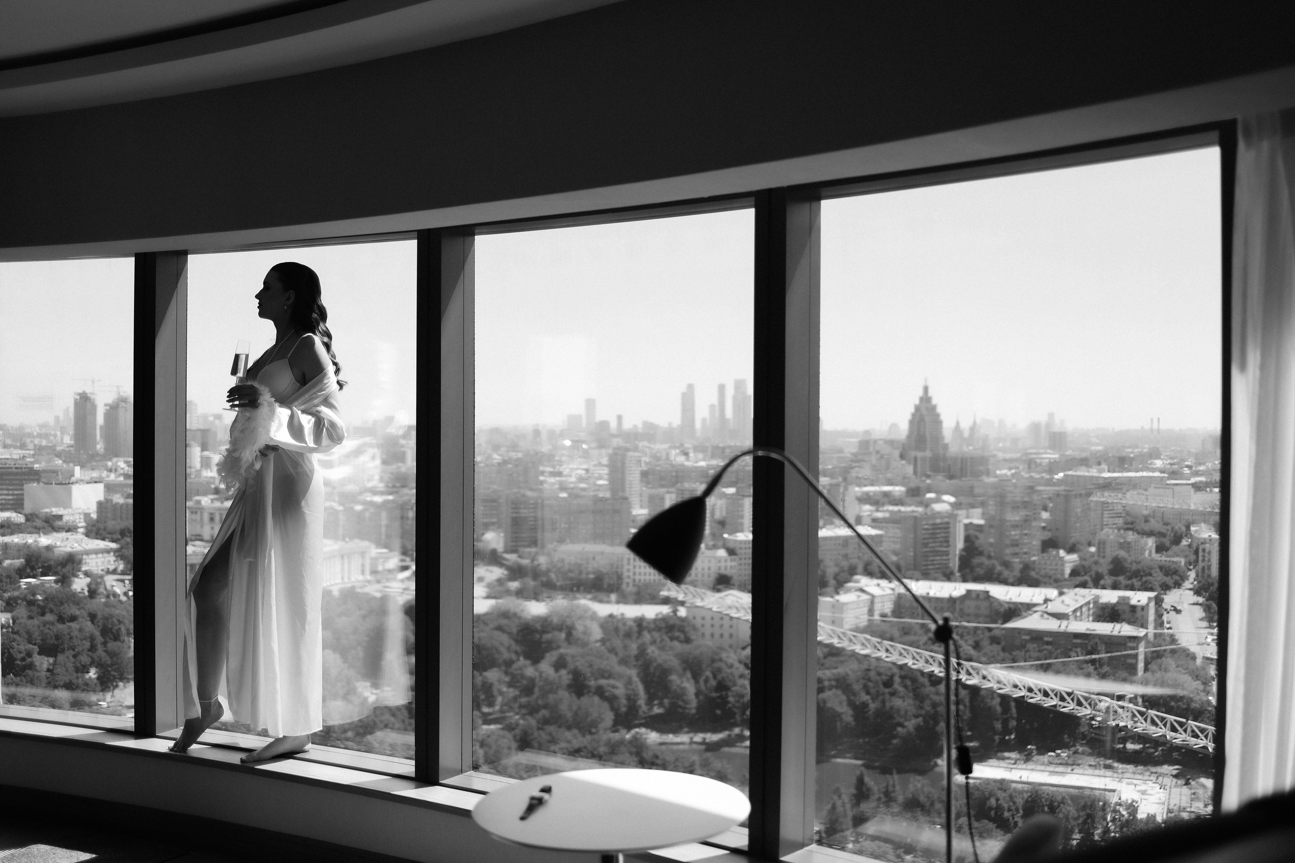 И. + А. Усадьба Воронцово, Radisson Blu Olympiyskiy, банкет в ресторане Mansard Restaurant And Hall. Свадебный и семейный фотограф в Москве Света Снимает