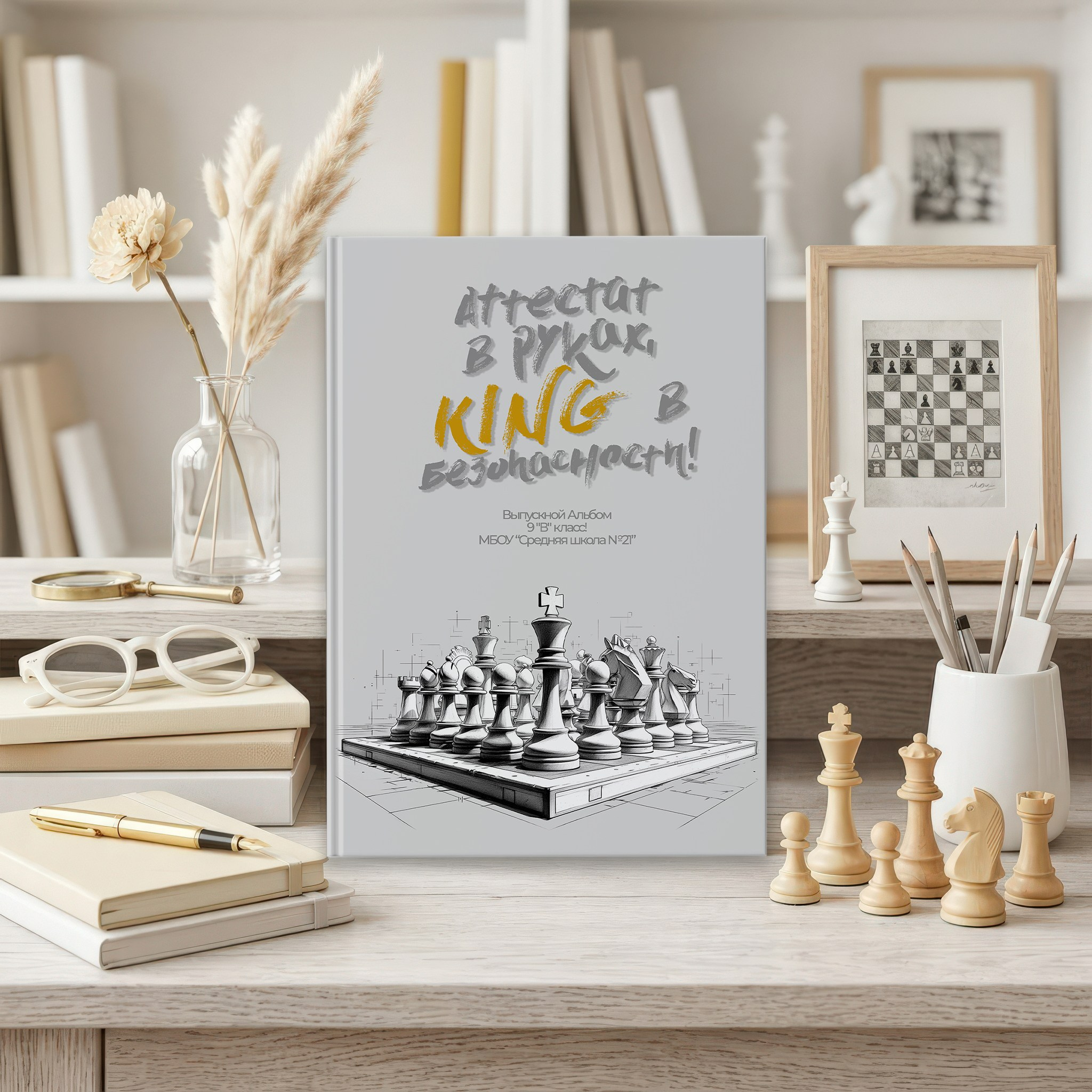 042 Chess. Дизайны, psd шаблоны школьных и выпускных альбомов и обложек