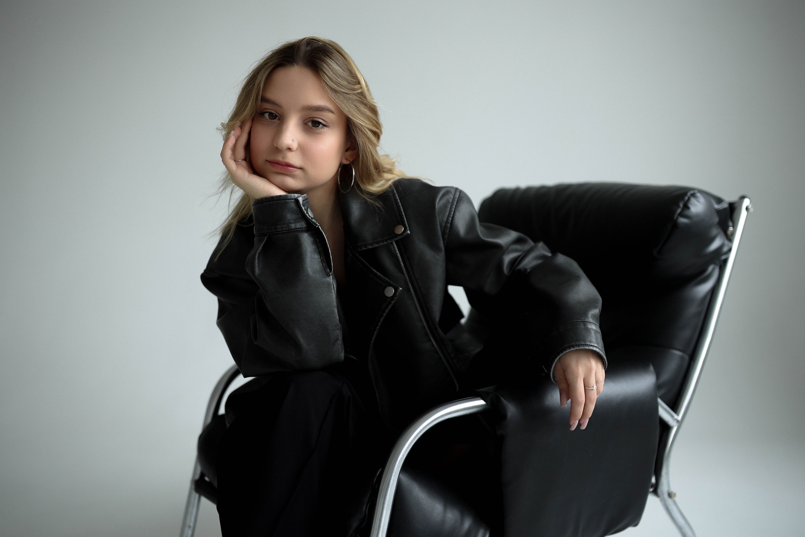 Фотосъемка для Юли в студии. Фотограф Самара Лена Мандарин