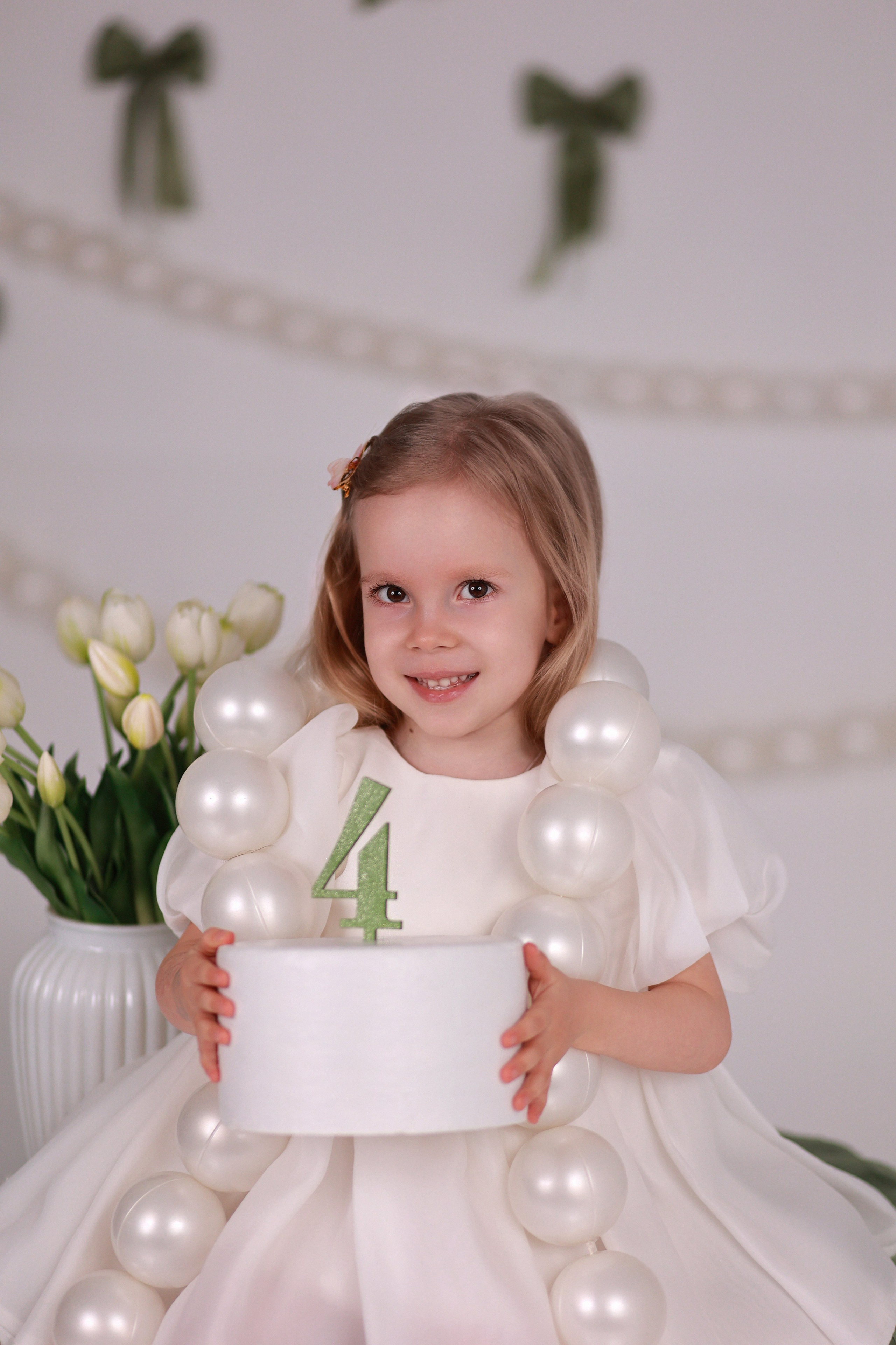 Зеленые бантики. Детский семейный фотограф Краснодар