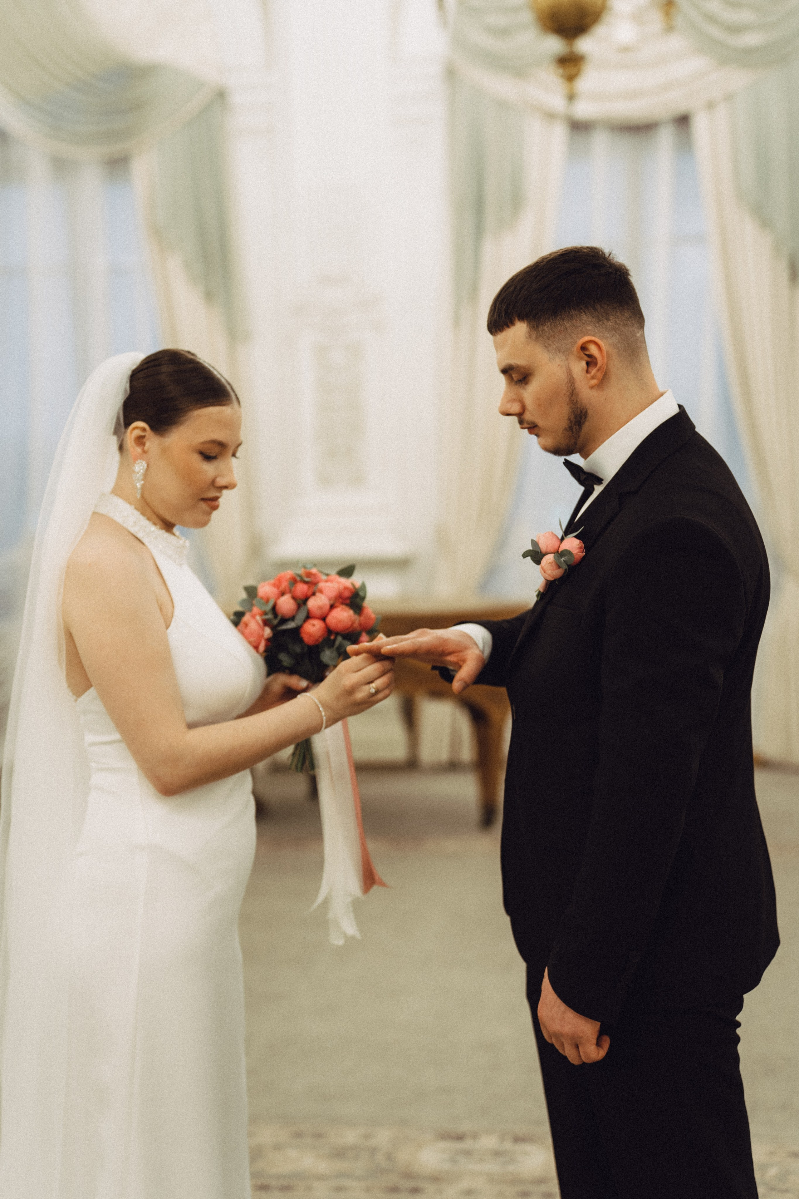 СВАДЕБНАЯ СЬЕМКА В ПЕВОМ ДВОРЦЕ БРАКОСОЧЕТАНИЯ. Профессиональный фотограф, Санкт-Петербург — Виктория Богомолова