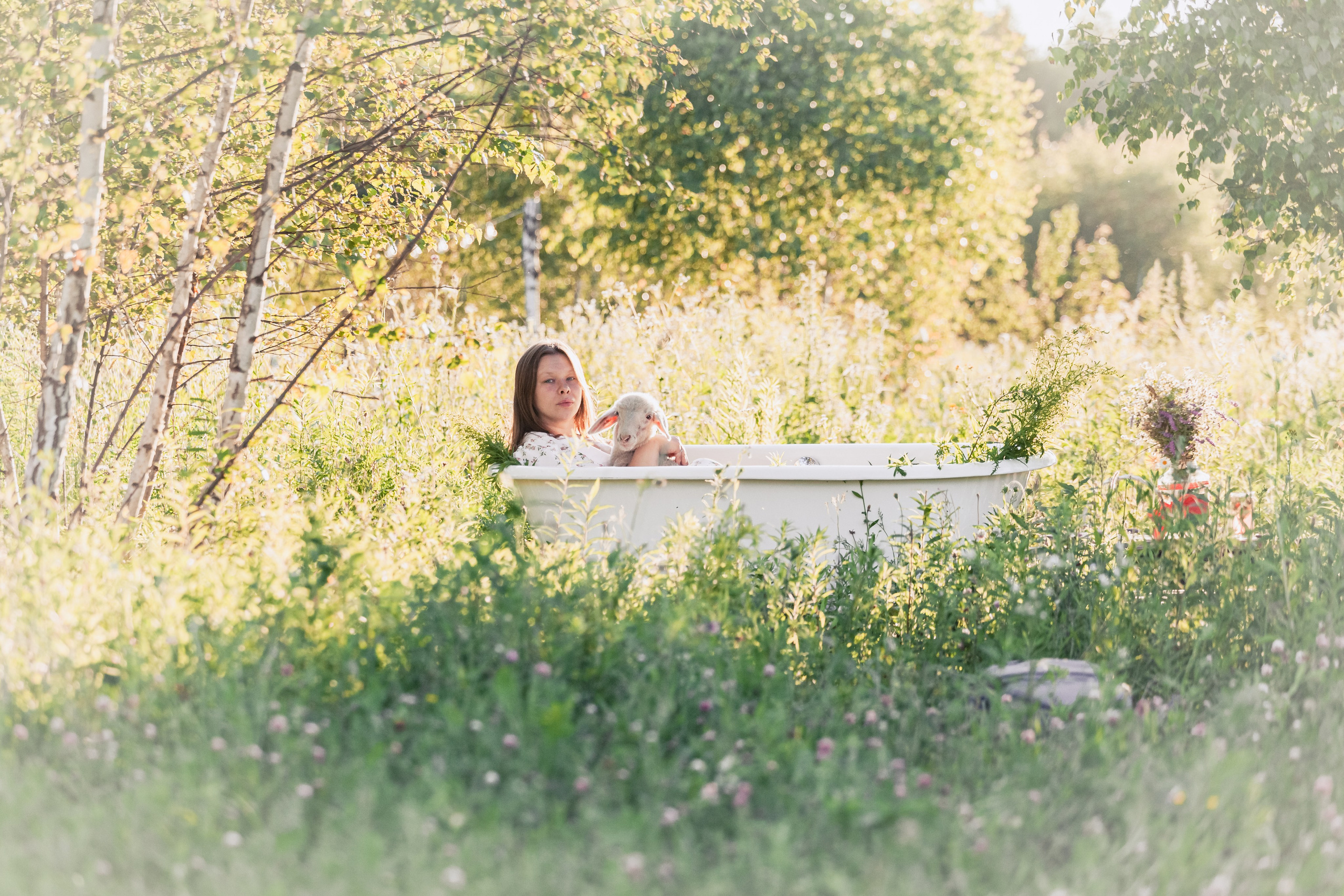 Ванна в поле. Фотограф-анималист Татьяна Степанова