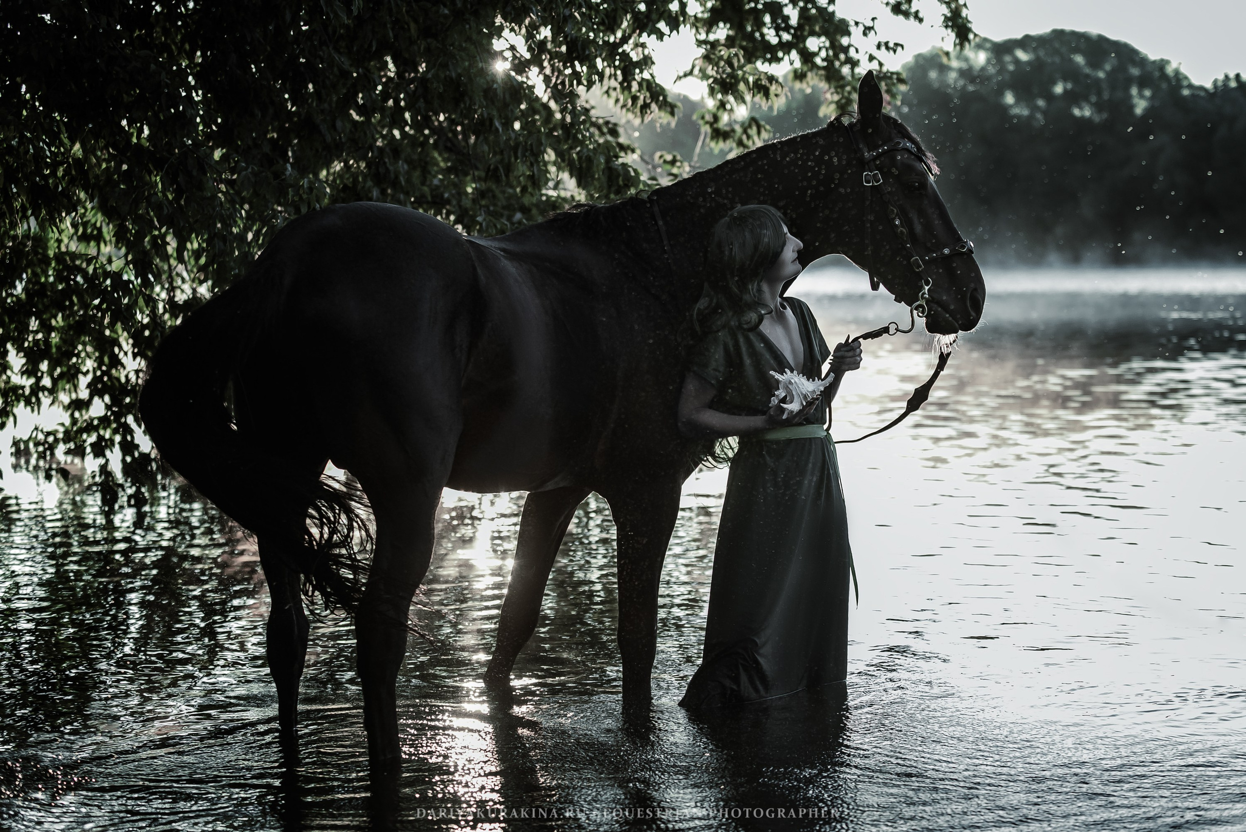 Мрачная русалка. Конный фотограф Куракина Дарья • Фотосессии с лошадьми
