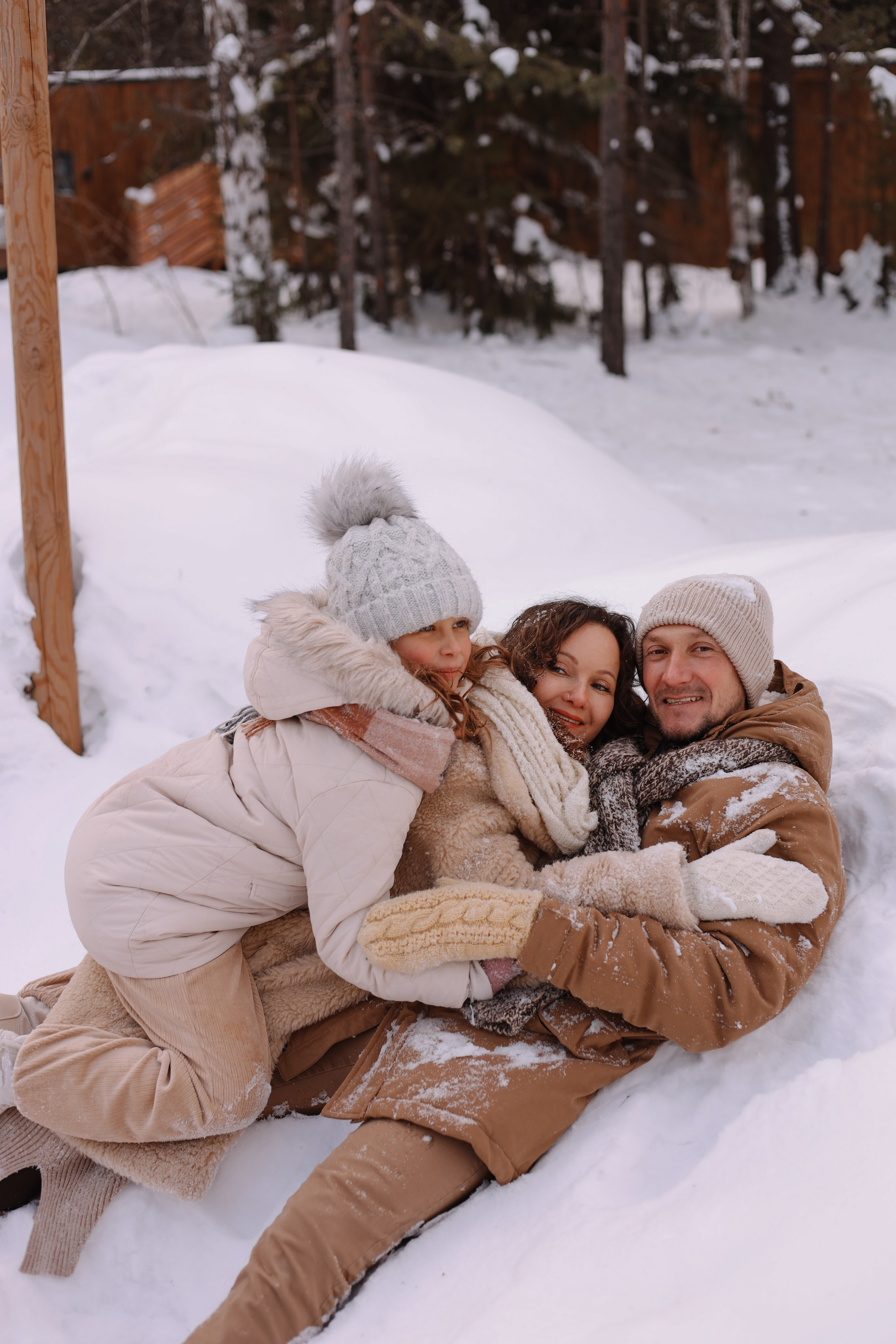 Семья, домик, зима. Marina Shakirova Photography