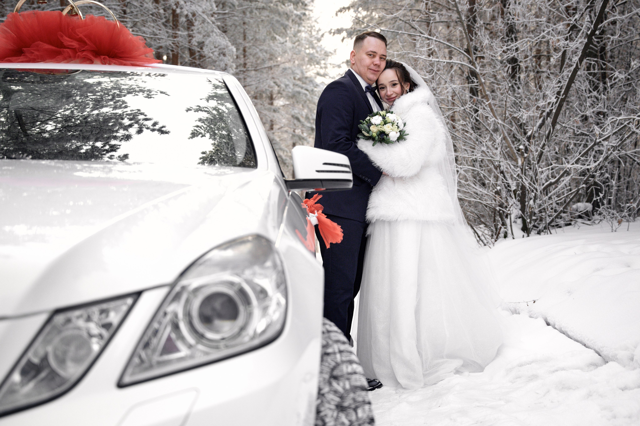 Зимняя свадебная фотосессия для Кристины и Павла
