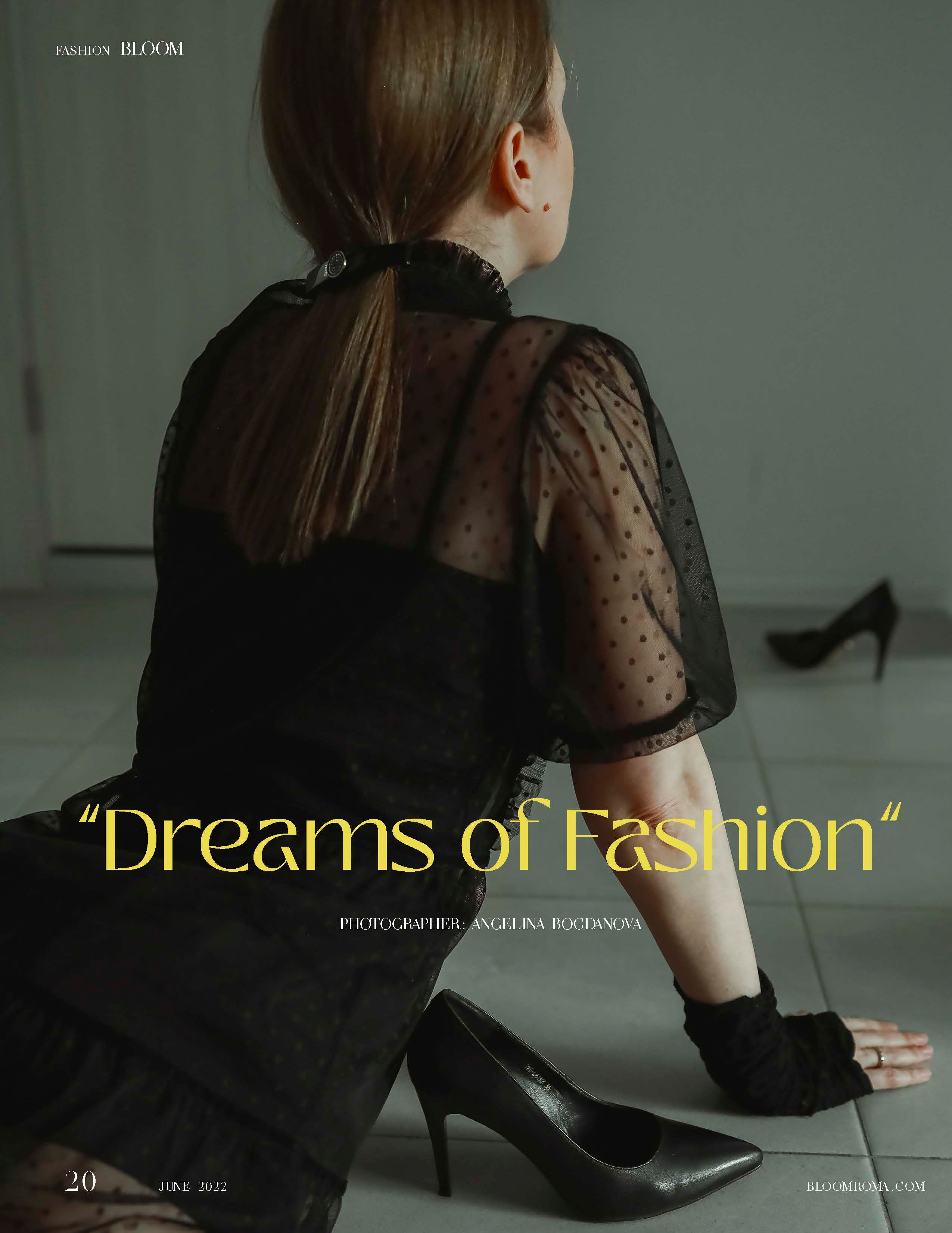 BLOOM ROMA MAGAZINE JUNE FASHION. Ангелина Богданова, междисциплинарная художница