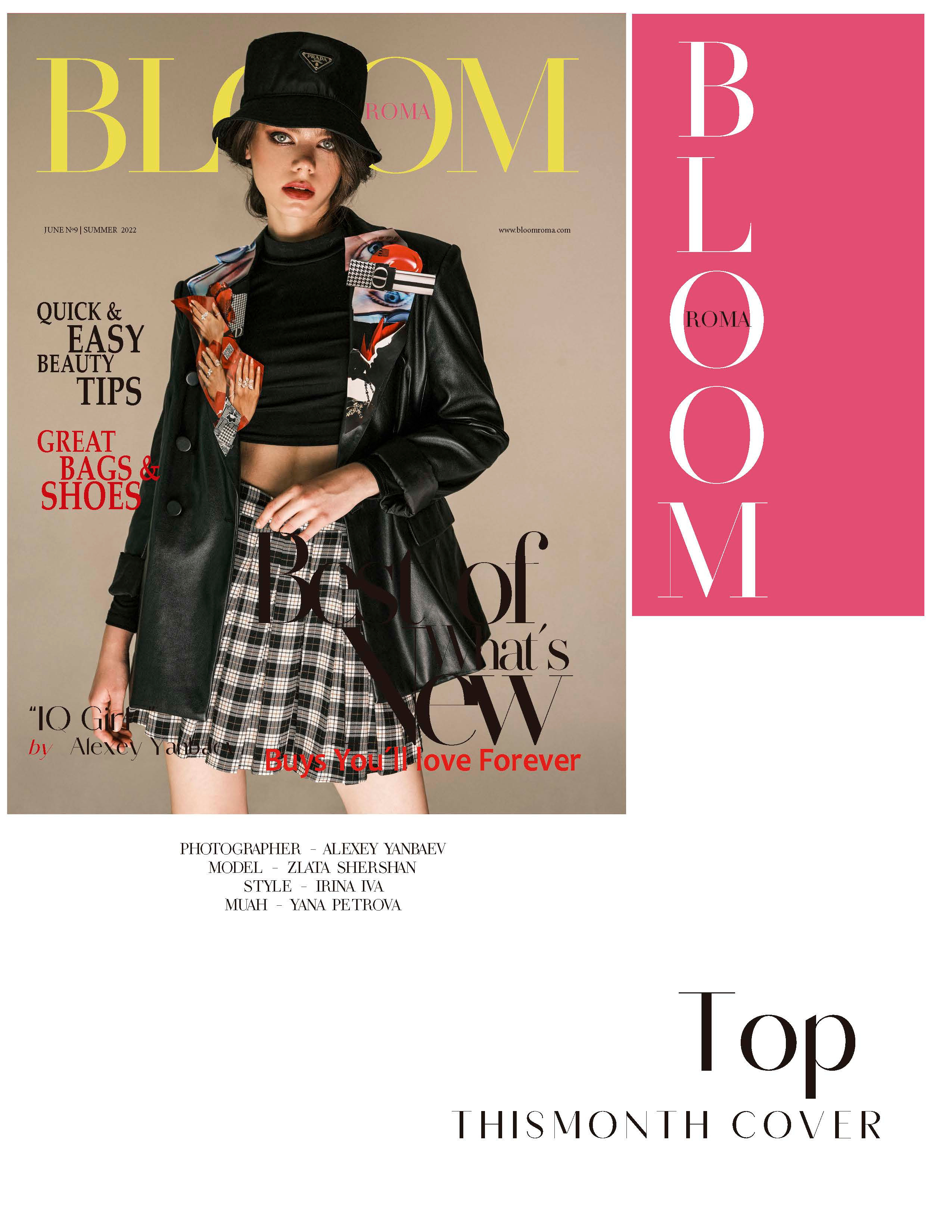 BLOOM ROMA MAGAZINE JUNE FASHION. Ангелина Богданова, междисциплинарная художница