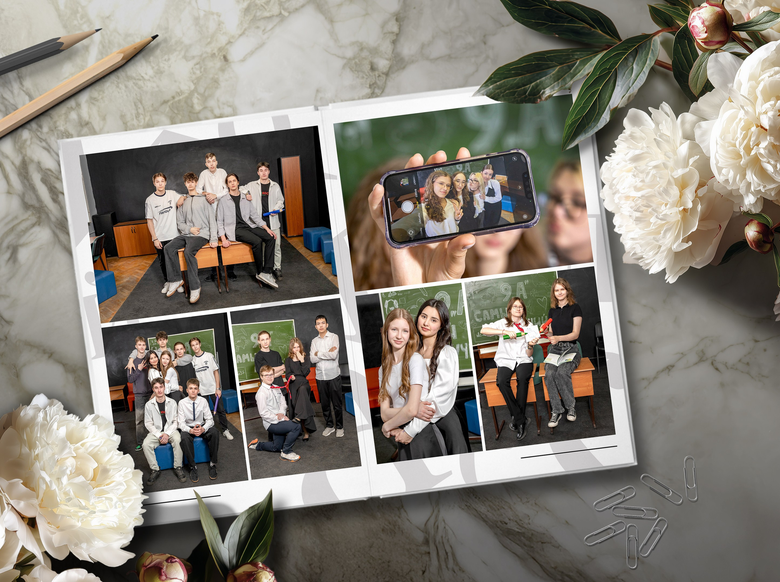 Дизйн черное и белое. Выпускные альбомы в Подольске Москве и МО